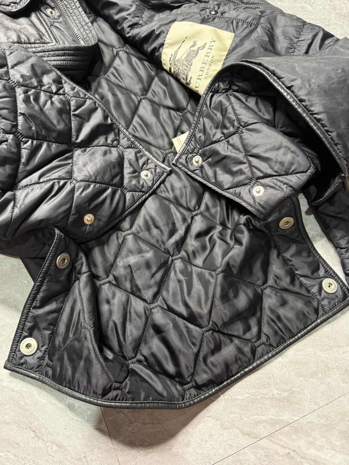 Burberry Burberry London Trimmed Leather Quilted Jacket Size US L / EU 52-54 / 3 - 17 Thumbnail