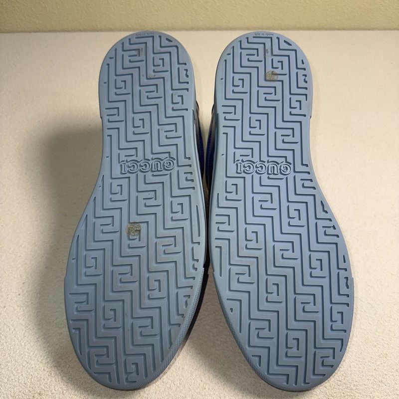 Gucci Gucci Ace Leather Sneakers in Blue - Size US 9.5 / EU 42-43 - 4 Thumbnail