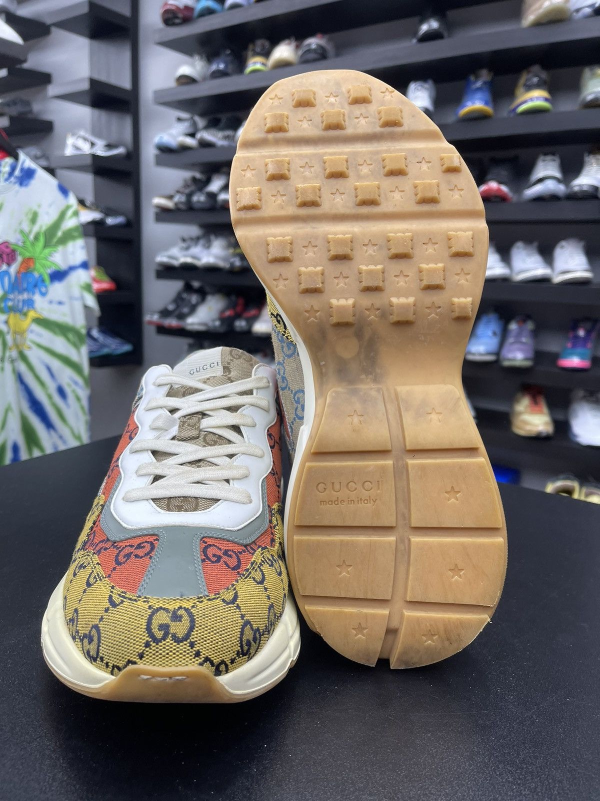 Gucci Size 11.5US/11G - Gucci GG Rhyton Sneakers Multicolor Canvas Size US 11 / EU 44 - 9 Thumbnail