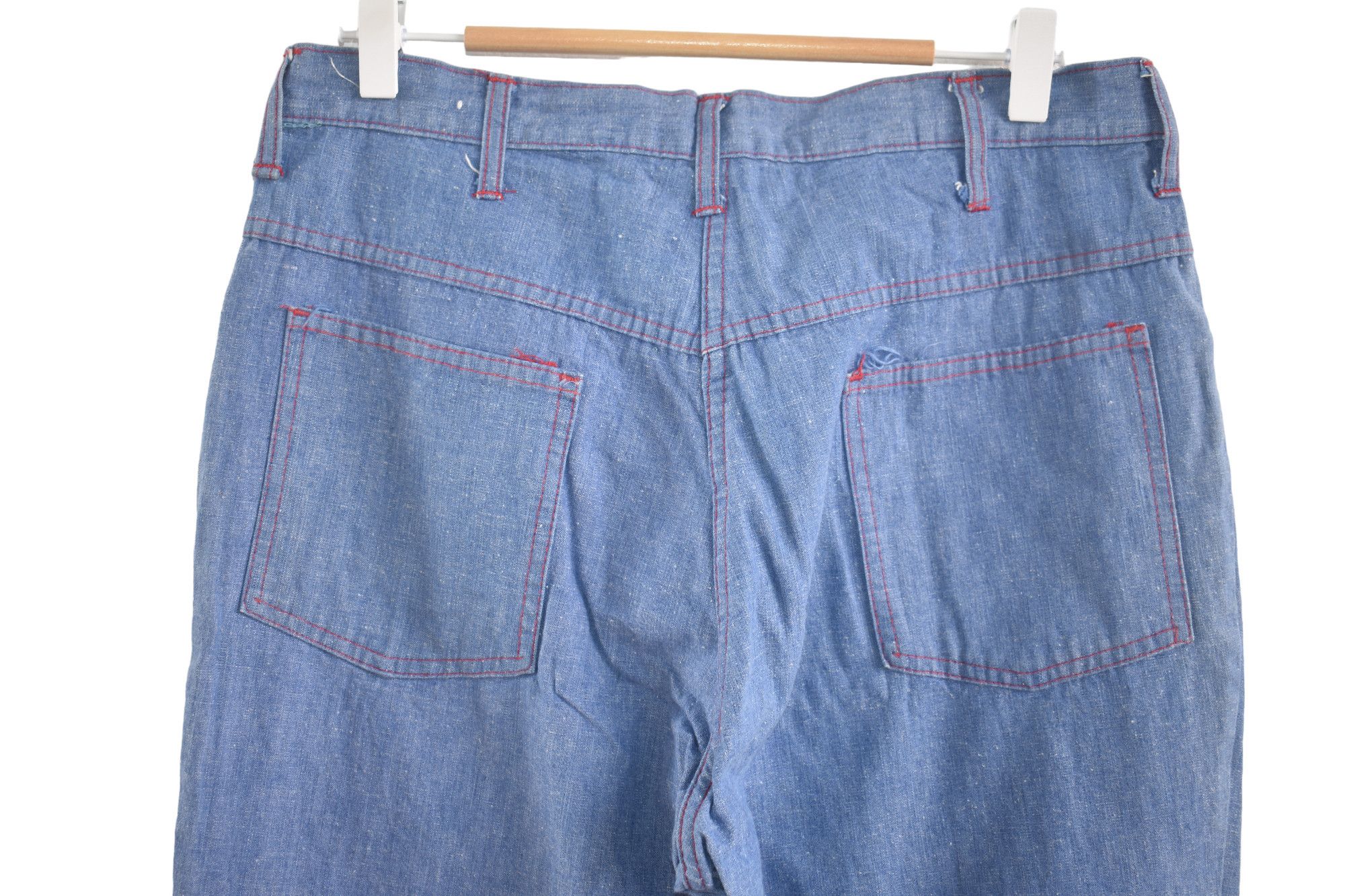 If Six Was Nine × Jean × Vintage Vintage 70's Flared Denim W32 Size US 32 / EU 48 - 6 Thumbnail