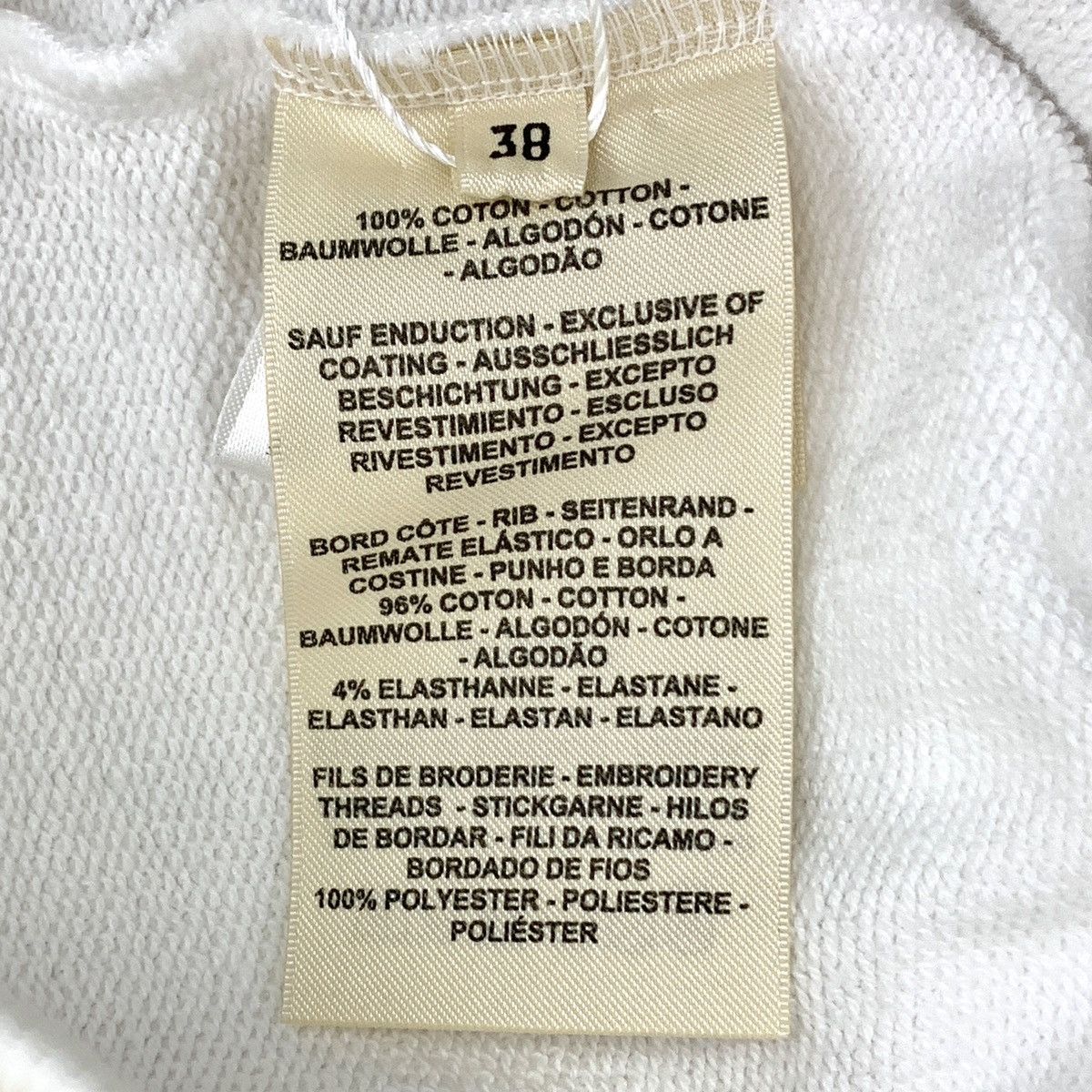 Hermes Hermes White Letter Cotton Crew Neck Sweatshirt K26WX Size M / US 6-8 / IT 42-44 - 7 Thumbnail