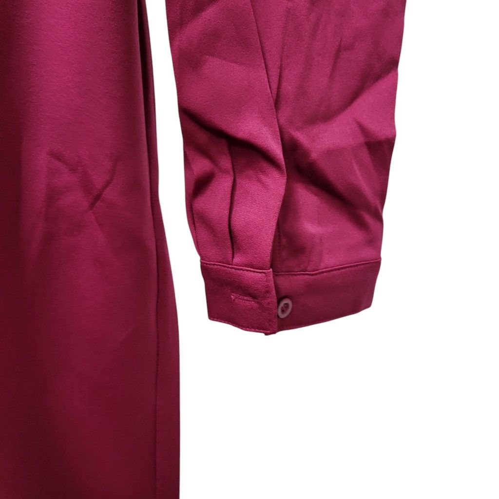 PrettyLittleThing Pretty Little Things Plum Long Sleeves Oversized Shirt Top Size XL / US 12-14 / IT 48-50 - 6 Thumbnail