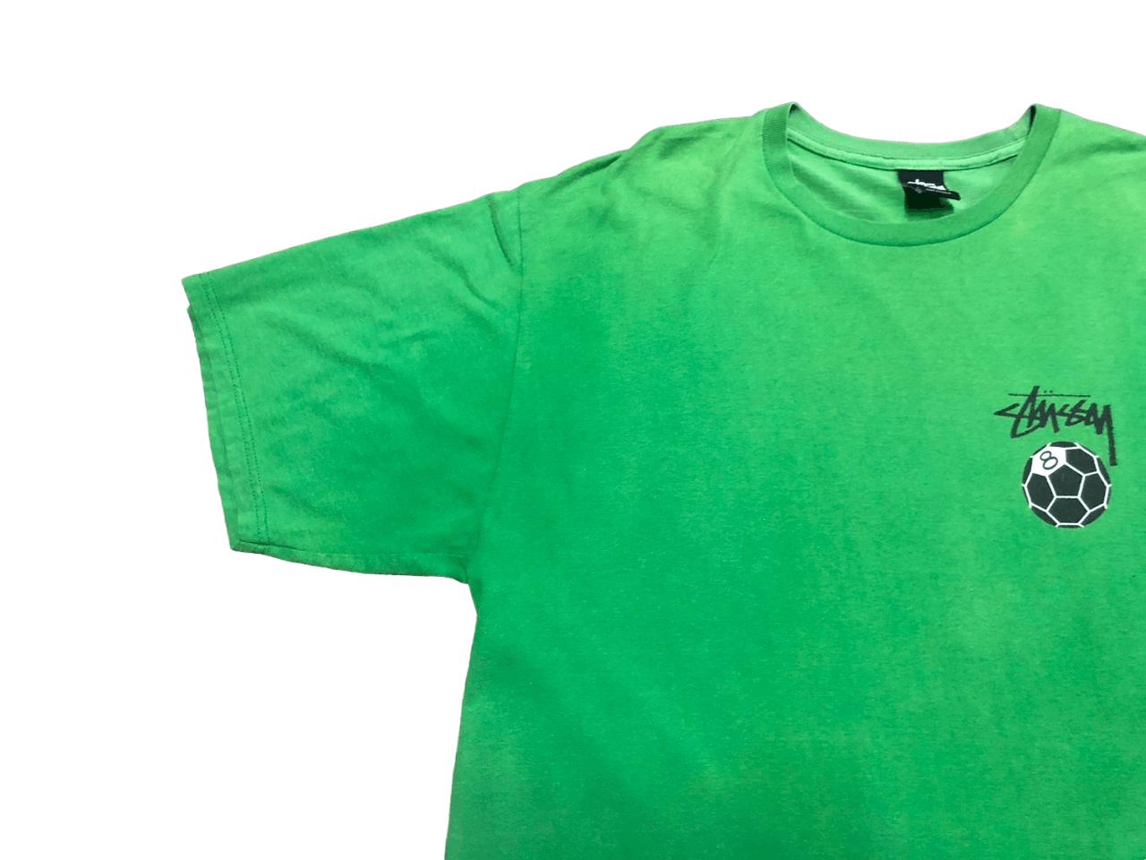 Stussy Vintage Y2K Stussy 8Ball Green T-shirt Sunfaded Size US XL / EU 56 / 4 - 11 Thumbnail