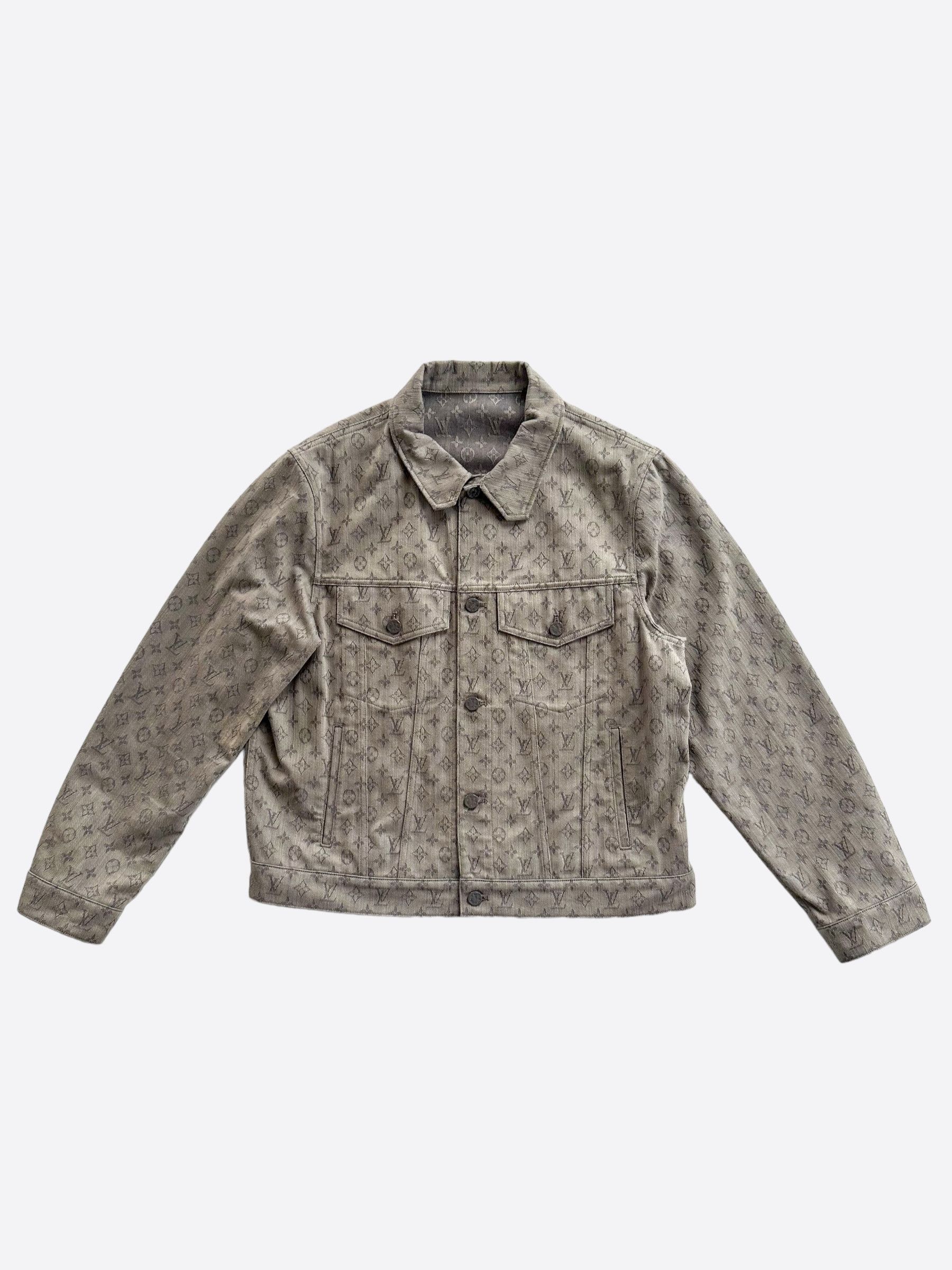 Louis Vuitton Louis Vuitton Grey Monogram Denim Jacket Size US XXL / EU 58 / 5 - 1 Thumbnail