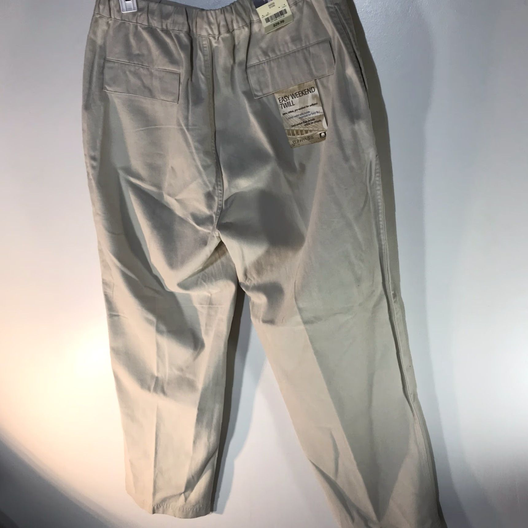 Vintage VINTAGE St Johns Bay Easy Weekend Twill Pants Mens 34x29 Khakis Casual Workwear Size US 34 / EU 50 - 4 Thumbnail