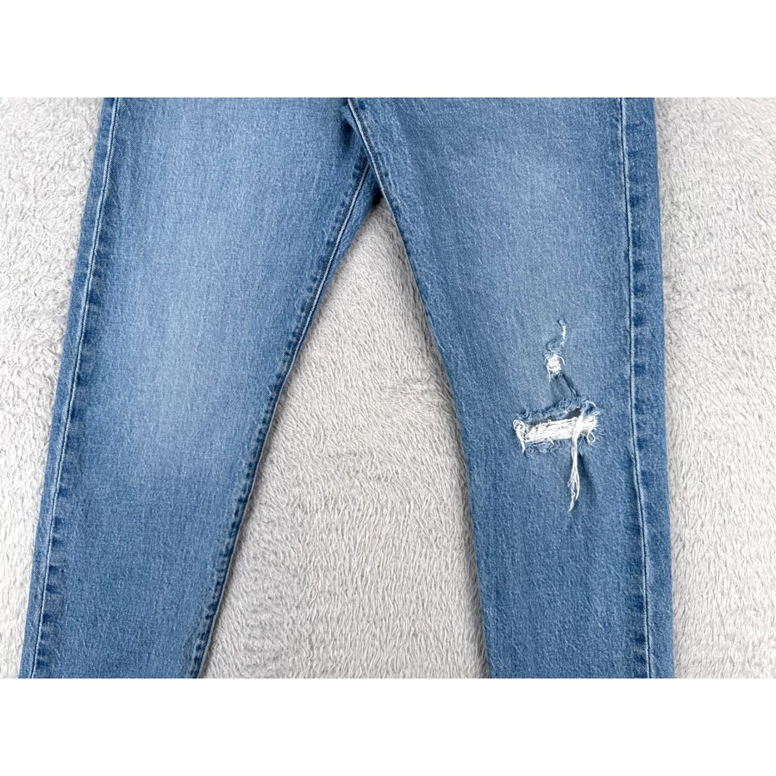 Levi's Levis Jeans Womens 28 Blue Denim Distressed Wedgie Cotton Mid 28x27 Size 28" / US 6 / IT 42 - 3 Thumbnail