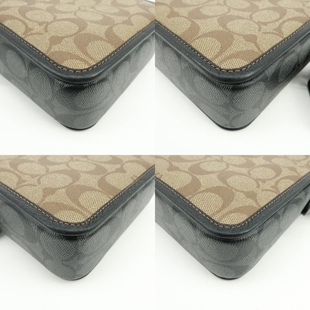 Coach Coach Signature Coated Canvas Crossbody Bag Tan Size ONE SIZE - 5 Thumbnail