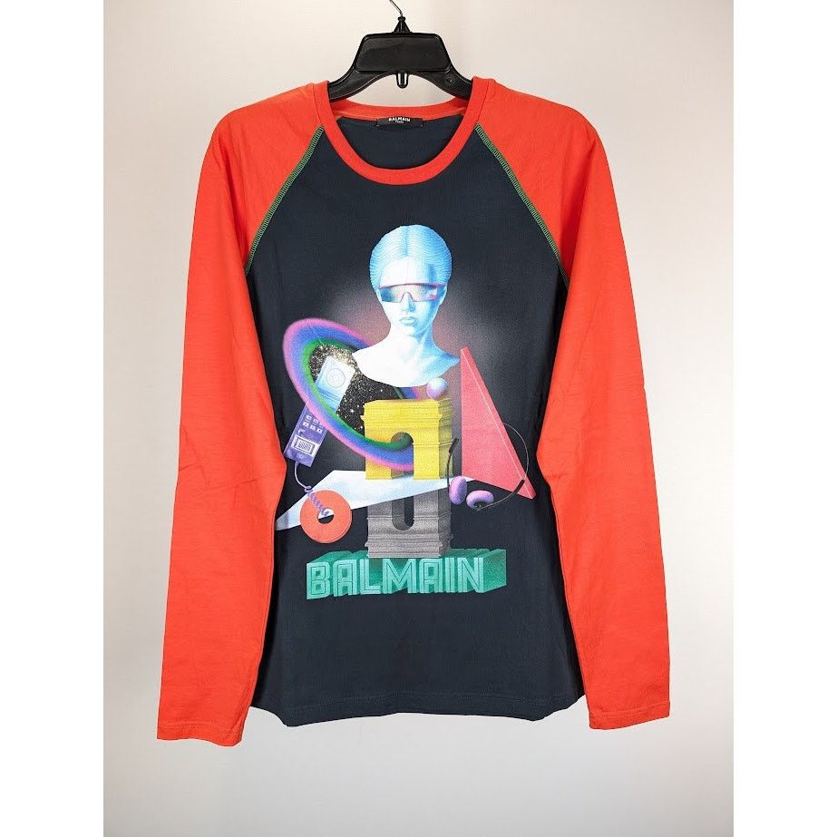 o1rshd1 Q:2 / Space Long Sleeve T-Shirt in Red M