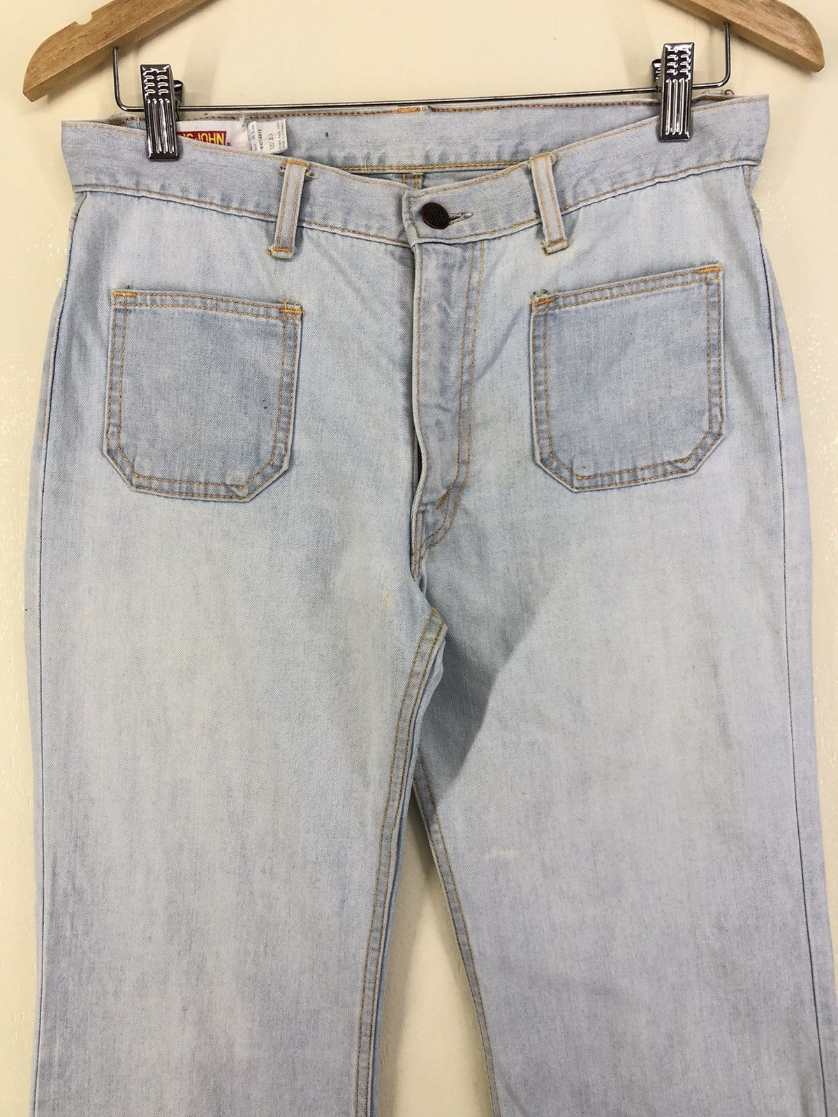 Big John Vintage Big John Flared Bootcut Light Wash Bush Pants Size US 30 / EU 46 - 3 Thumbnail