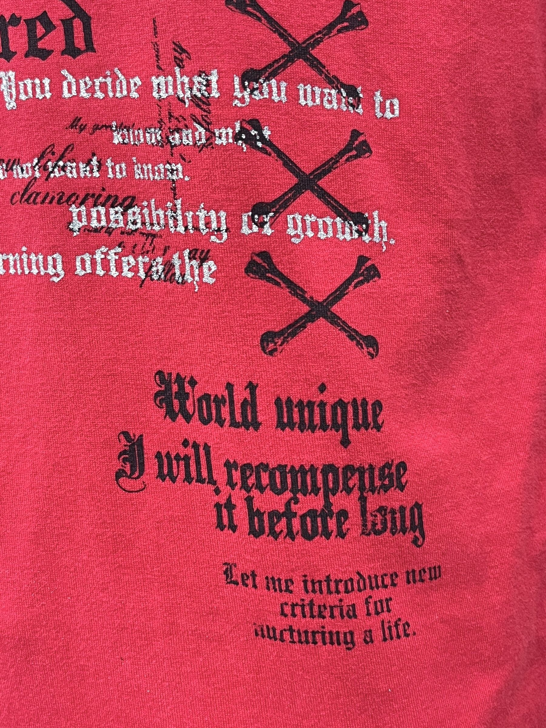 Punk and Yo 🔥💀Beaumont Carr Punk Poem Laced V-Neck Sleeveless y2k Tee Size US M / EU 48-50 / 2 - 15 Thumbnail