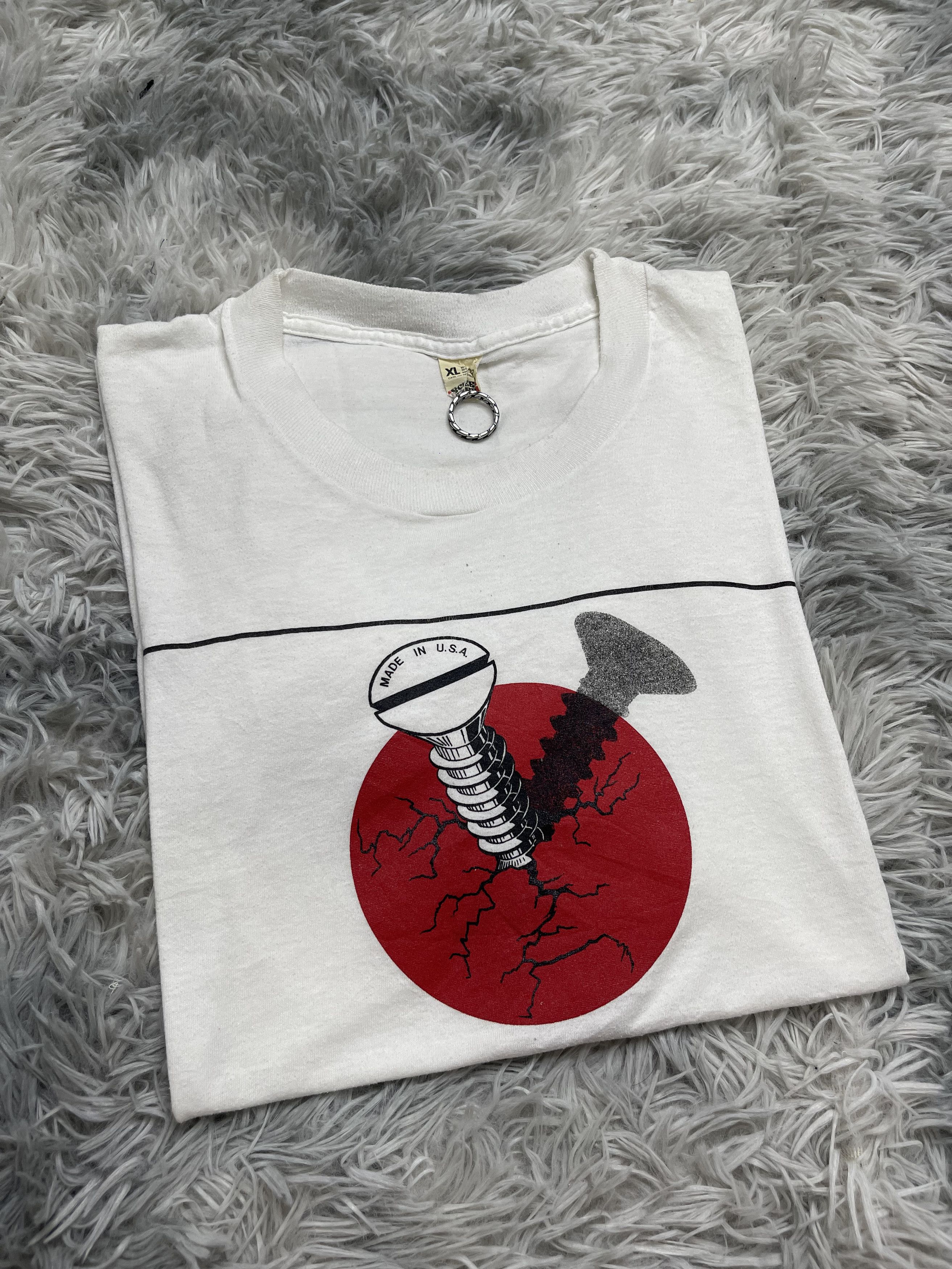 Vintage Rare 1992 JRS Enterprises Screw Japan vintage t shirt Size US XL / EU 56 / 4 - 1 Thumbnail