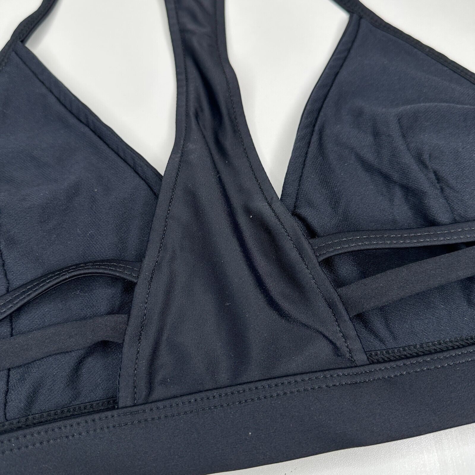 Other Chromat Black T-Racerback Halter Sports Bra Bikini Top Large Size L / US 10 / IT 46 - 6 Thumbnail