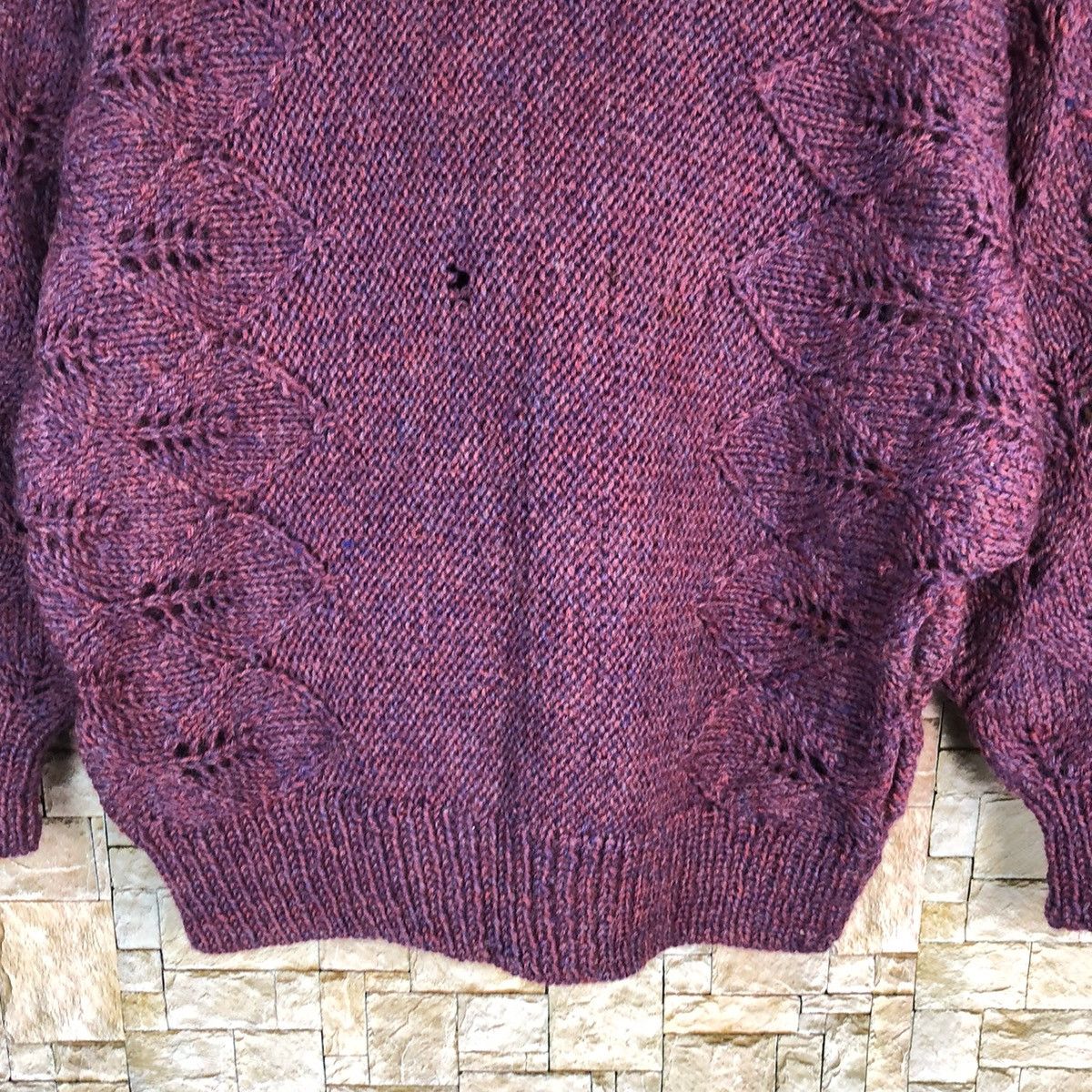 Homespun Knitwear Japanese Brand Purple Knitwear #A376 Size XS / US 0-2 / IT 36-38 - 6 Thumbnail