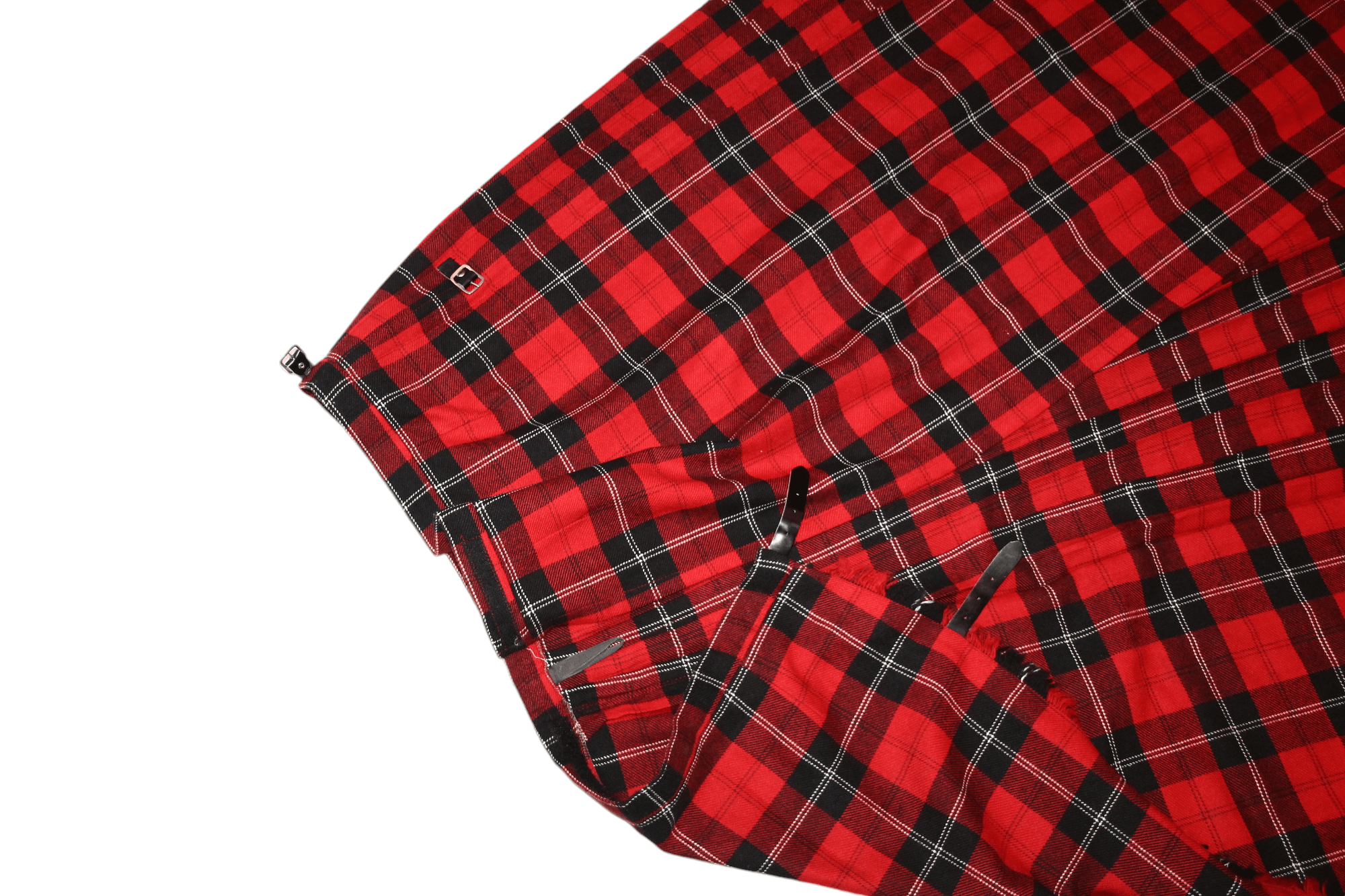 Johnstons Of Elgin VTG🔥80's Moffat Weavers Scotland Classic Tartan Wrap Kilt Size US 30 / EU 46 - 8 Thumbnail