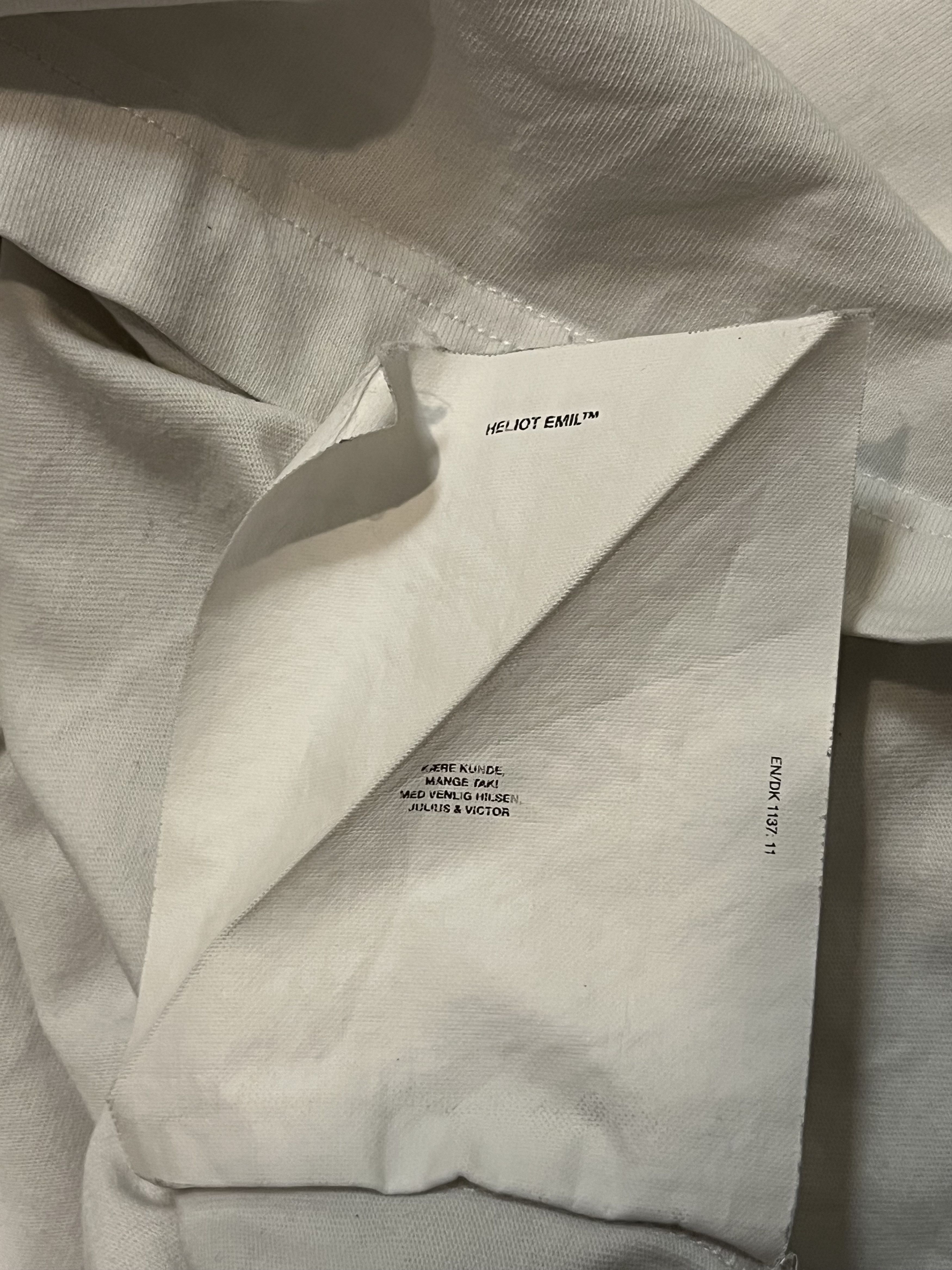 Designer × Helmut Lang Heliot Emil Secret Pocket White Tee Size US M / EU 48-50 / 2 - 9 Thumbnail