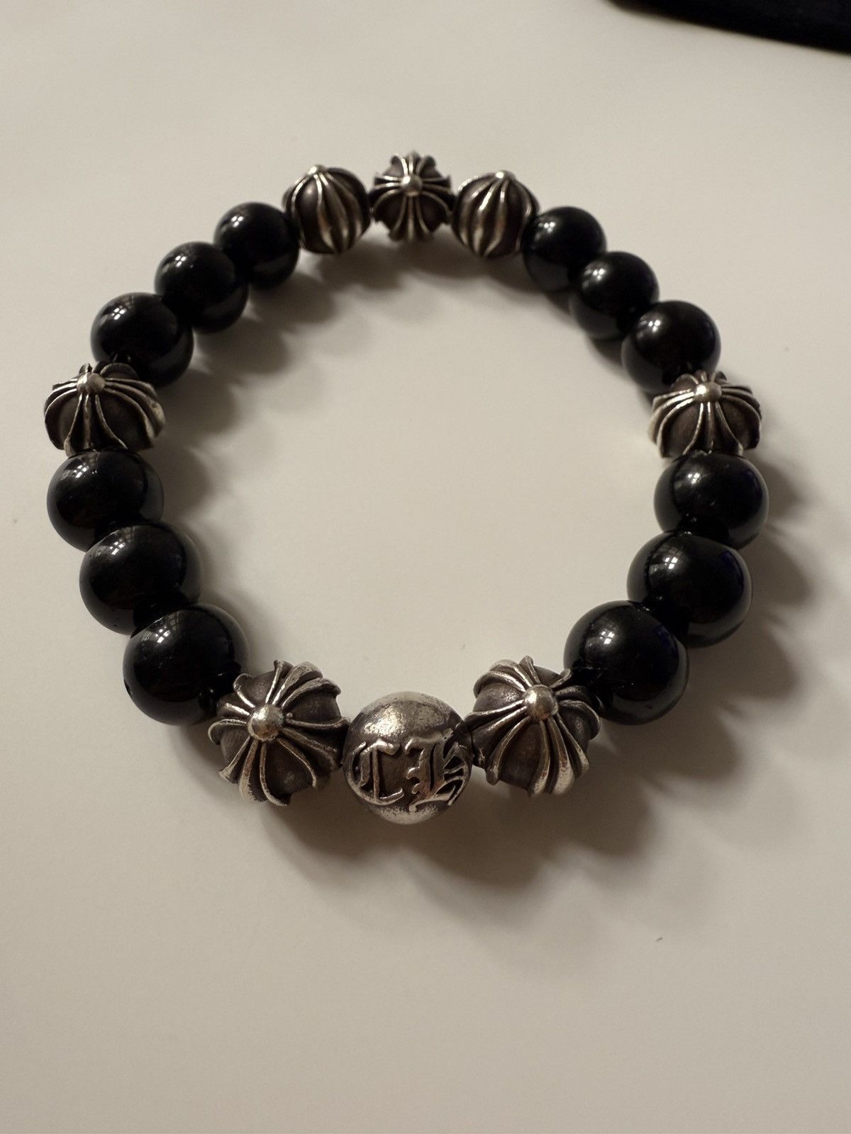 Chrome Hearts Chrome hearts onyx 10mm beads bracelet Size ONE SIZE - 2 Thumbnail