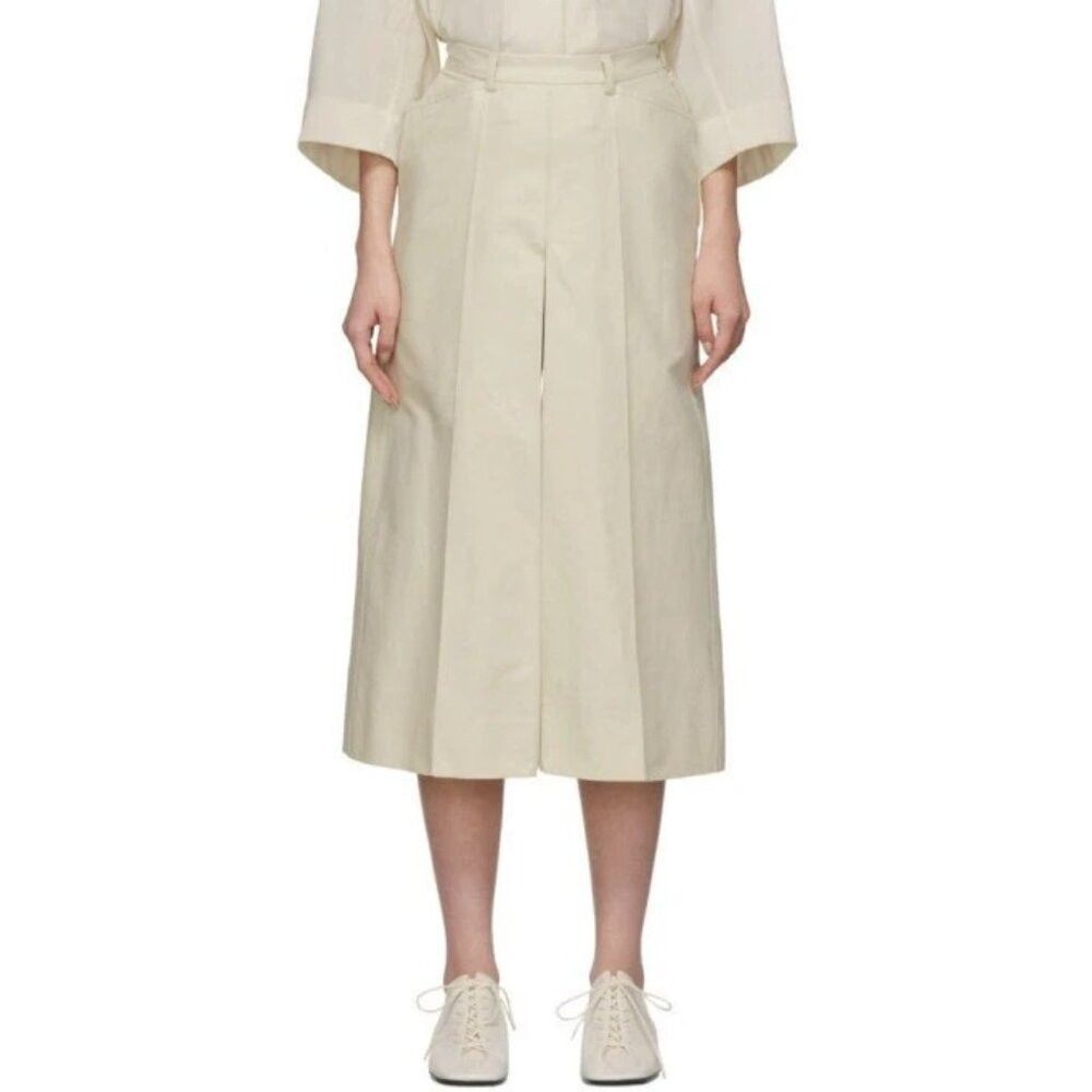 Lemaire Lemaire Linen Pleated Shorts Size 34 2 XS Womens Off-White Size 26" / US 2 / IT 38 - 1 Thumbnail