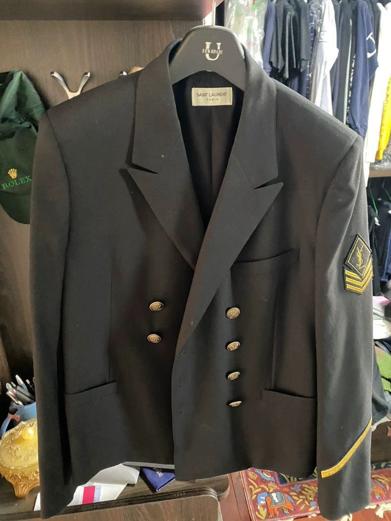 Saint Laurent Paris Saint Laurent Paris YSL Men's Blazer with Gold Buttons-250 Size US M / EU 48-50 / 2 - 4 Thumbnail