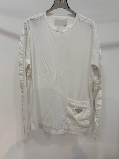 Prada Prada Long Sleeve T-shirt Size US L / EU 52-54 / 3 - 1 Thumbnail