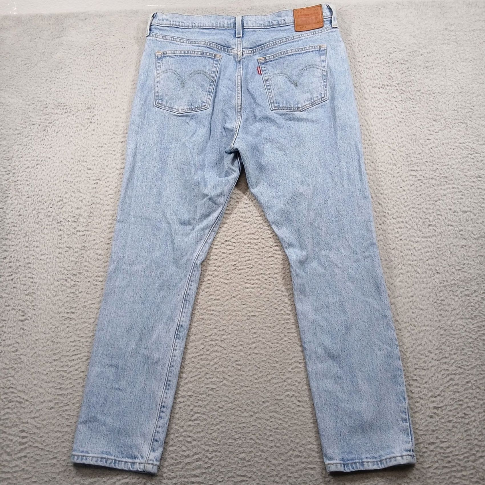 Levi's VINTAGE? No. Levi's 501 S Skinny Jeans Button Fly Light Wash Women W33 L28 EUC Size 24" / US 00 / IT 34 - 3 Thumbnail