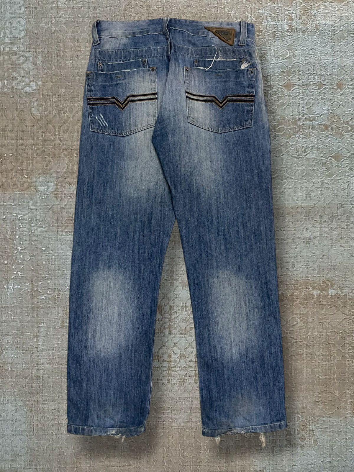 Japanese Brand Vintage 1990s Designer Republica Distressed Mudwash Denim Size US 31 - 9 Thumbnail