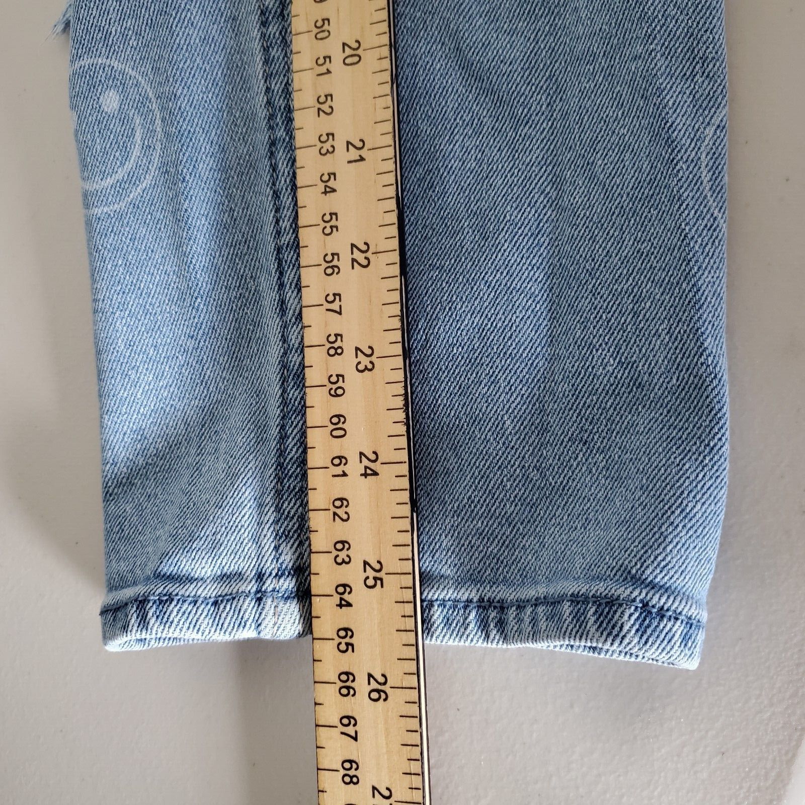 Hollister Hollister Face Distressed Ultra High Rise Mom Blue Jeans Size 29" - 5 Thumbnail
