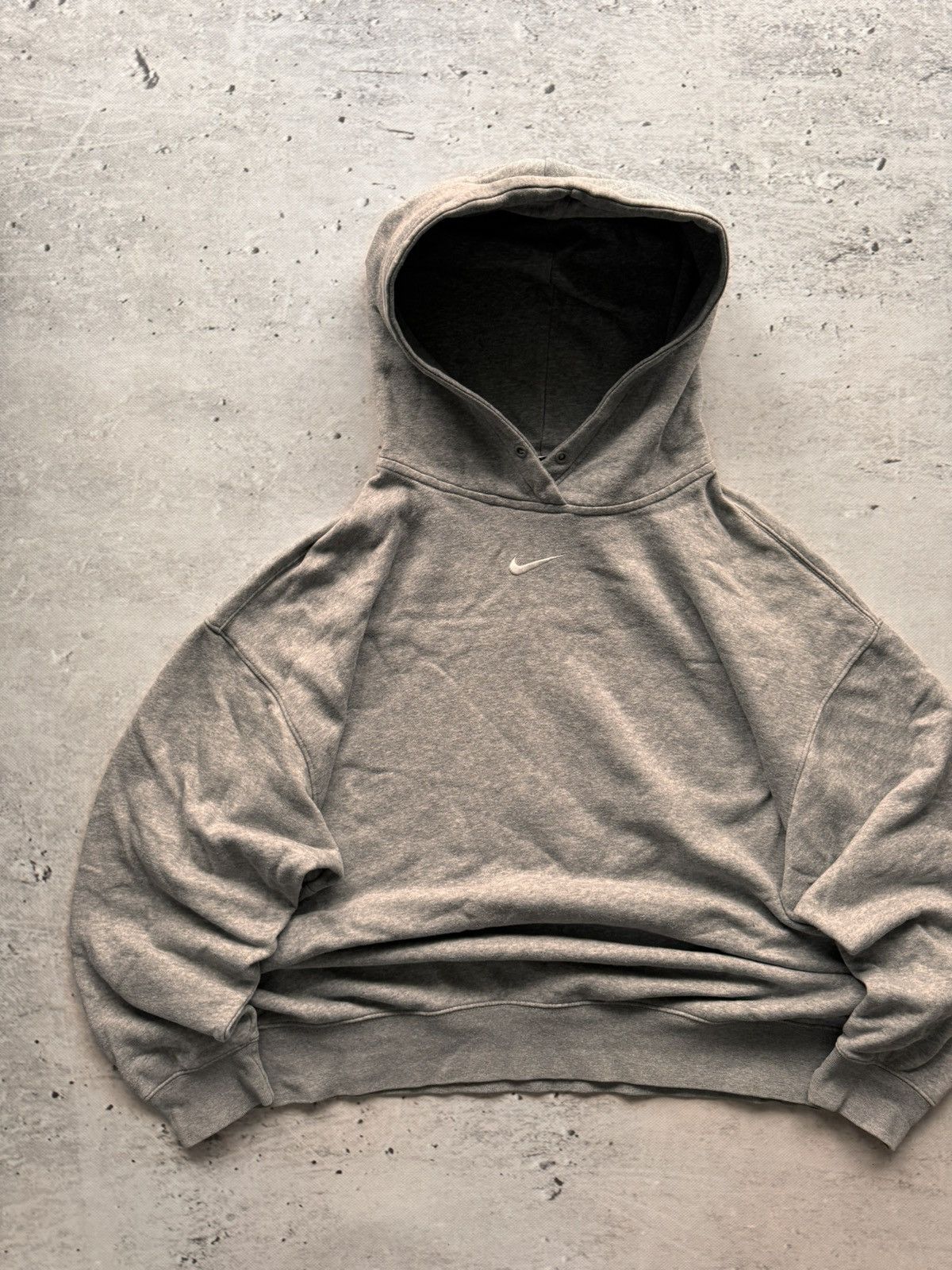 Nike × Vintage NIKE VINTAGE CENTER LOGO OVERSIZE BOXY HOODIE Size US XL / EU 56 / 4 - 2 Thumbnail