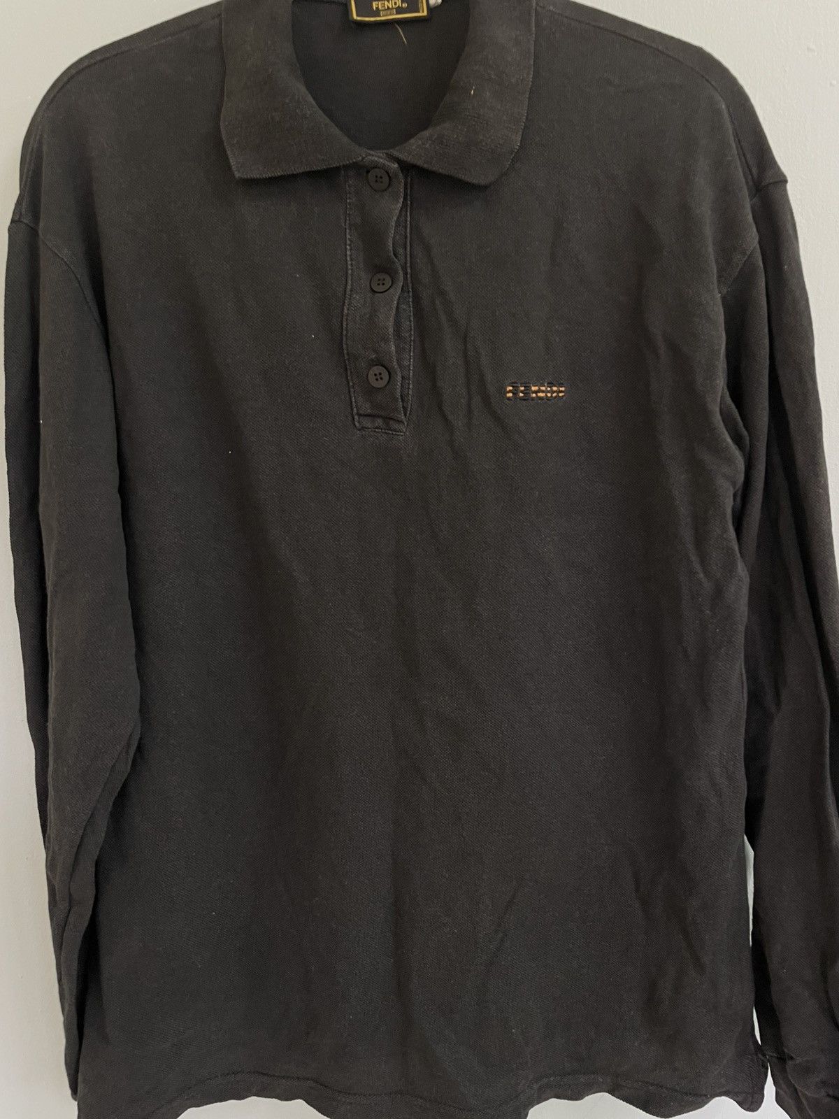 Fendi Vintage Fendi long sleeve polo shirt Size US M / EU 48-50 / 2 - 3 Thumbnail