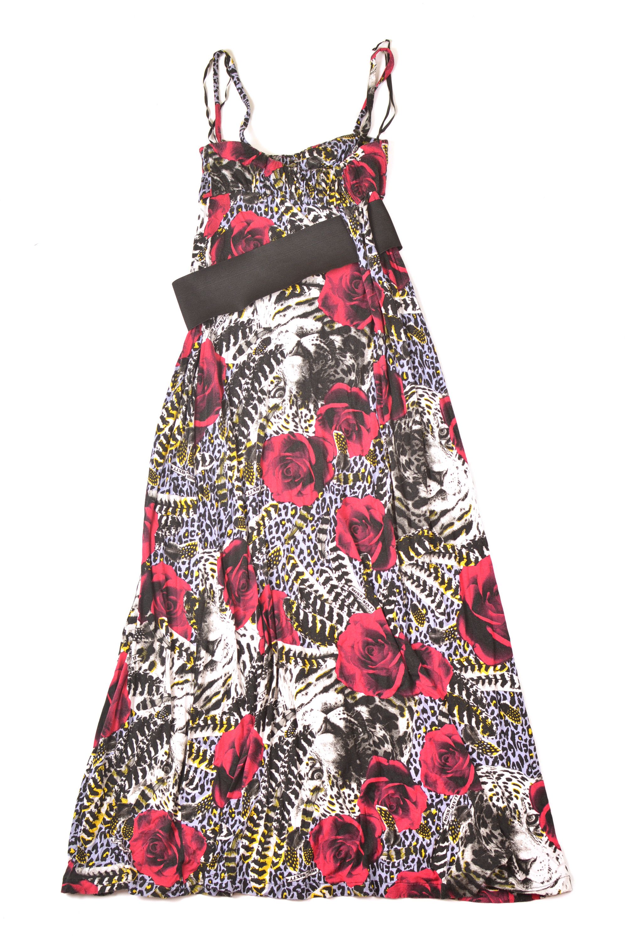 Miss Sixty Miss Sixty Vintage Floral Print Viscose Blend Long Dress Size L / US 10 / IT 46 - 7 Thumbnail