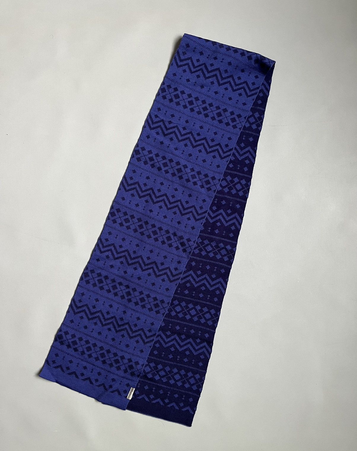 Icebreaker Icebreaker Merino Wool Unisex Purple Geometric Pattern Scarf Size ONE SIZE - 4 Thumbnail