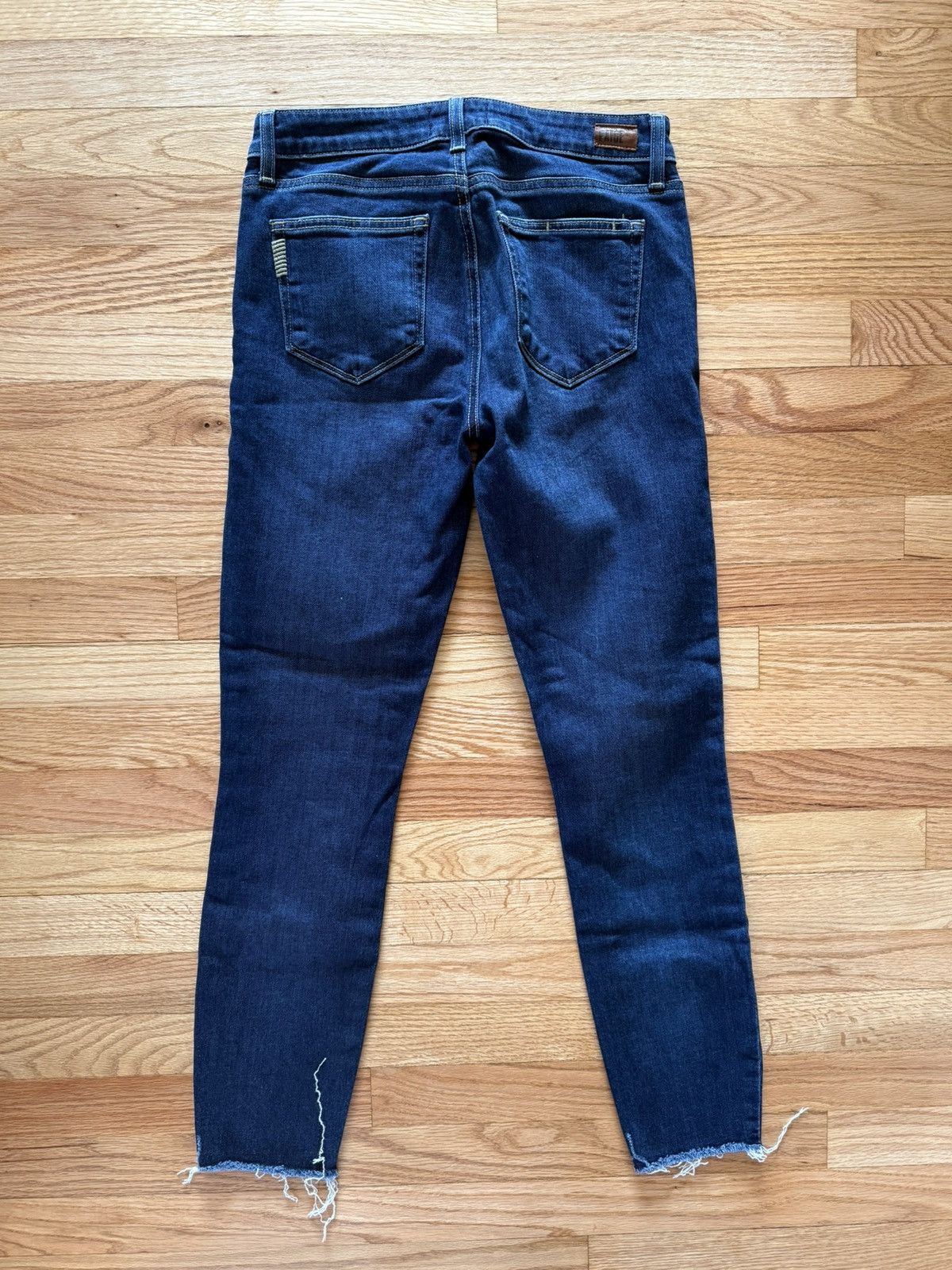 Paige Paige Verdugo Ankle Skinny Jeans “Devoted” 27 W Fringe Legs Size 27" / US 4 / IT 40 - 2 Thumbnail