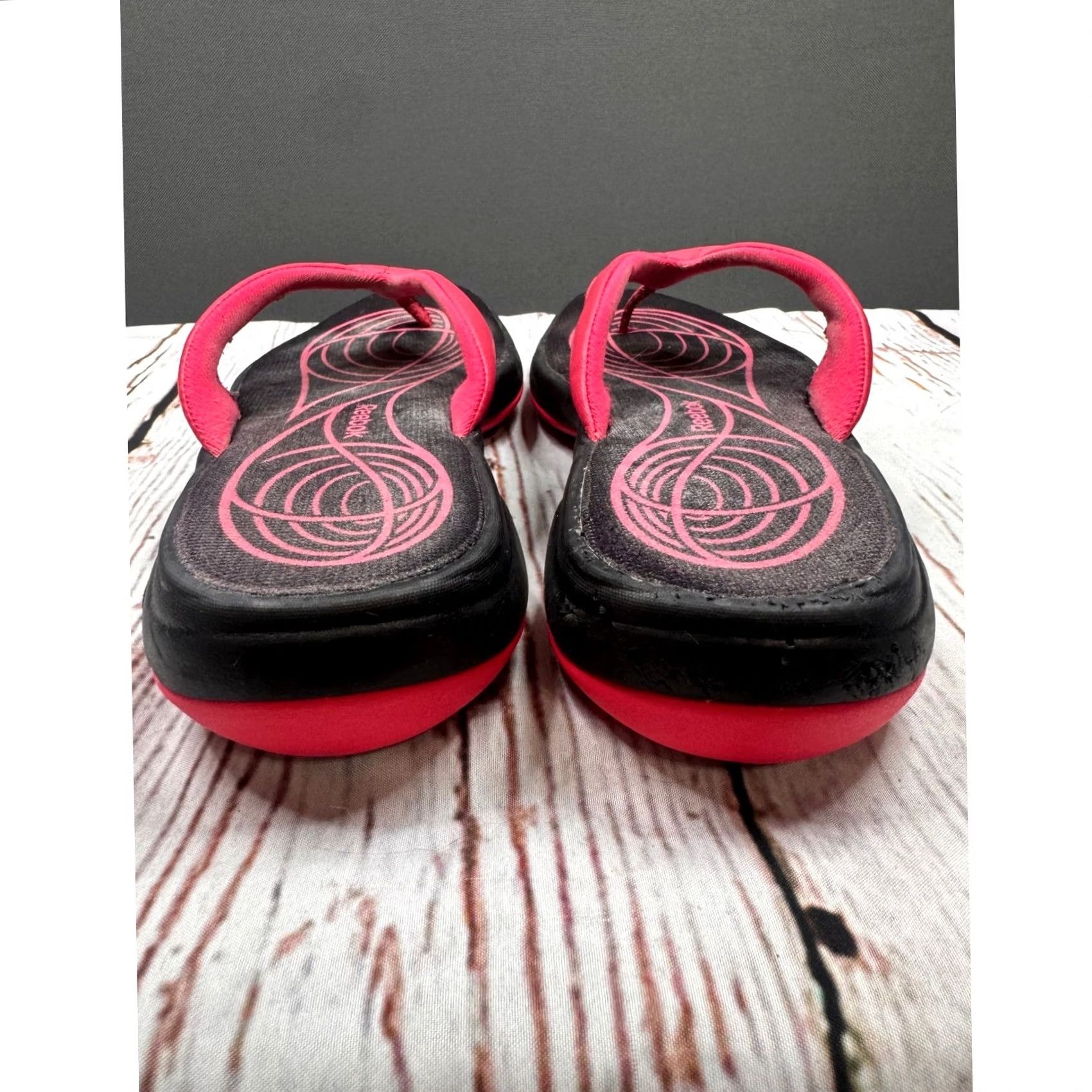 Reebok Reebok SimplyTone Flip Flops Womens Pink Black Toning Sandals V56566 Size 9 Size US 9 / IT 39 - 5 Thumbnail