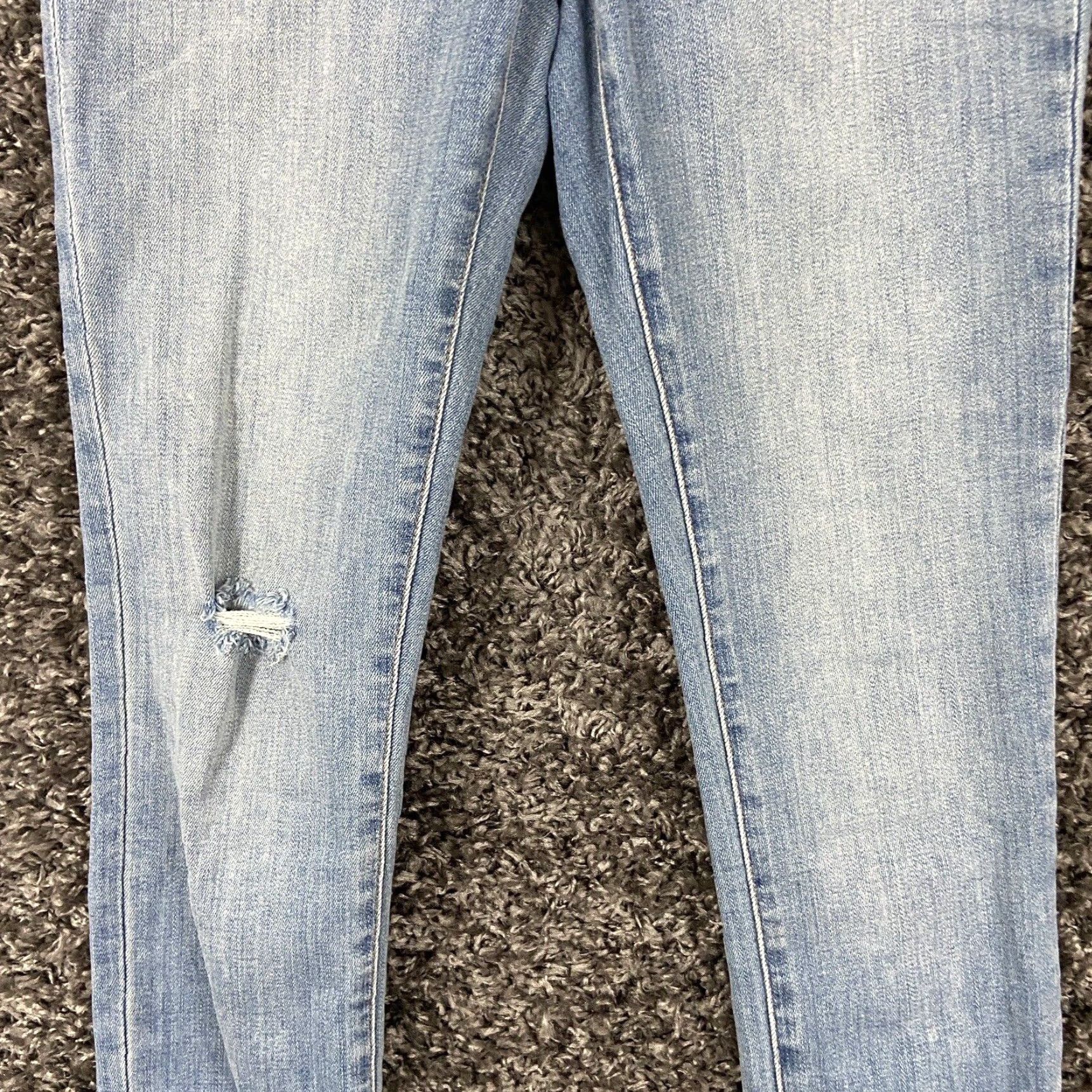 Madewell VINTAGE Madewell Skinny Jeans Women 25 Blue Distressed 11” Roadtripper Size 42" / US 20 - 3 Thumbnail