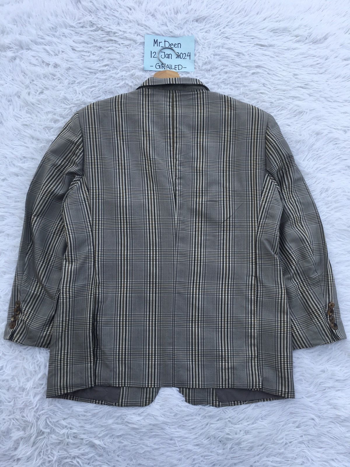 Burberry Rare Vintage Burberry Checkered Blazer Size 36R - 14 Thumbnail