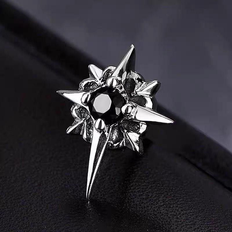 Jewelry Star New Design Earrings One Pairs Chrome Jewelry Size ONE SIZE - 2 Thumbnail
