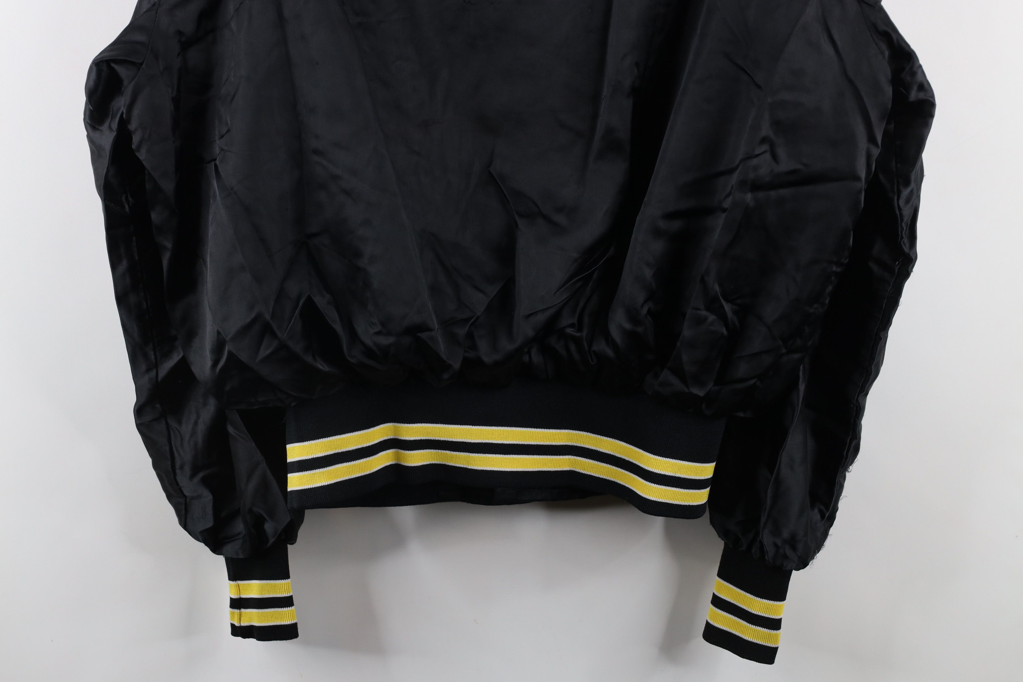 Vintage Vintage 80s Streetwear Lined Satin Bomber Jacket Black USA Size US XL / EU 56 / 4 - 15 Thumbnail