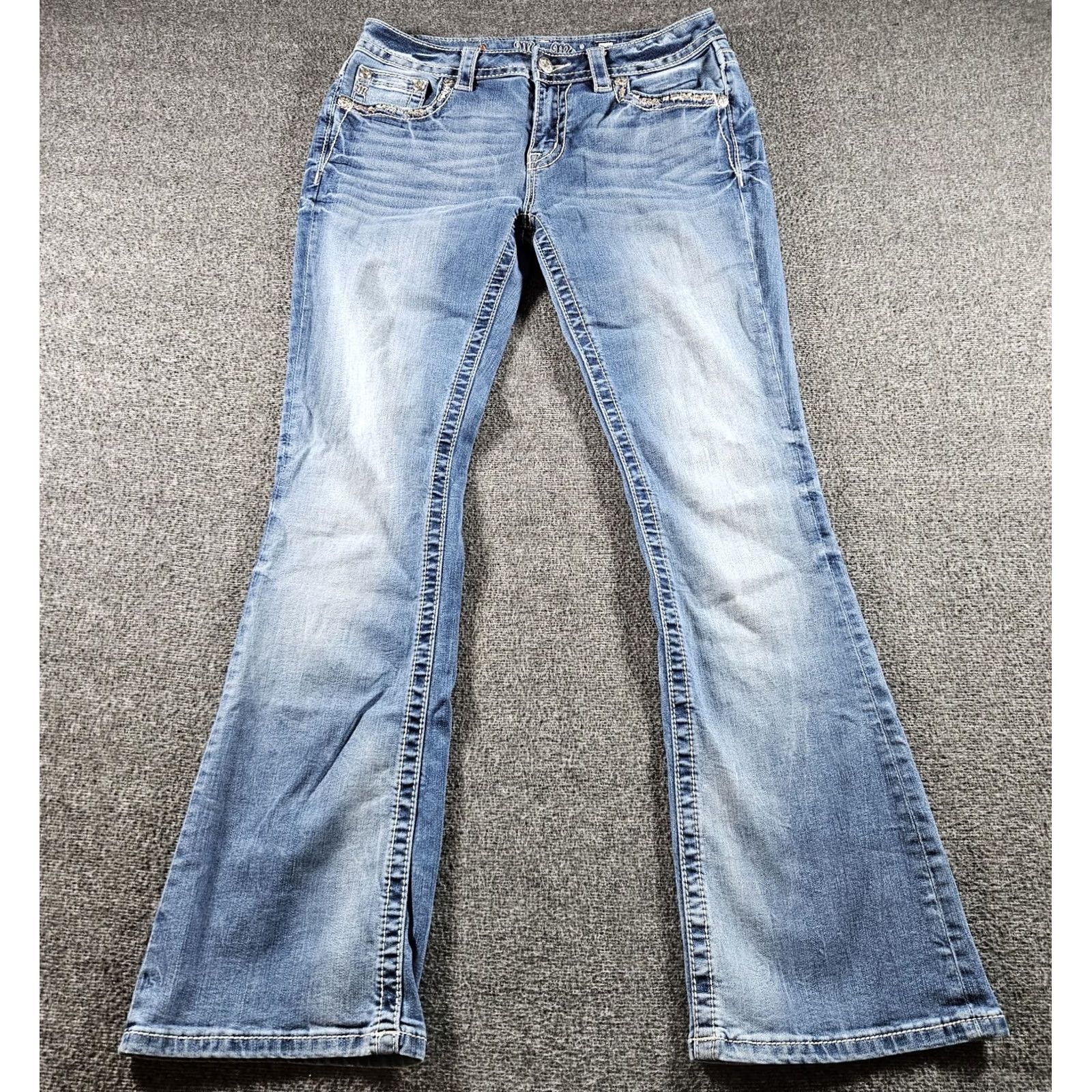 Miss Me Miss Me Jeans Womens 30 Blue Flare Bootcut ME8718BR Women Size See Measurements Size 24" / US 00 / IT 34 - 2 Thumbnail