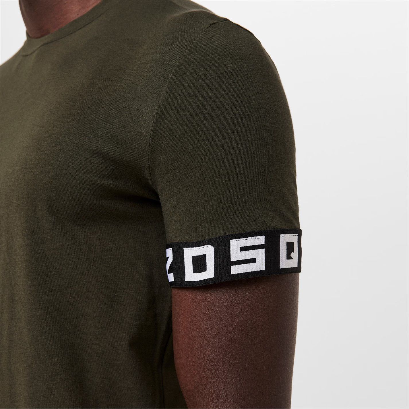 Dsquared2 o1g2r1mq0426 Tape Logo T-Shirt in Green Size US L / EU 52-54 / 3 - 4 Thumbnail