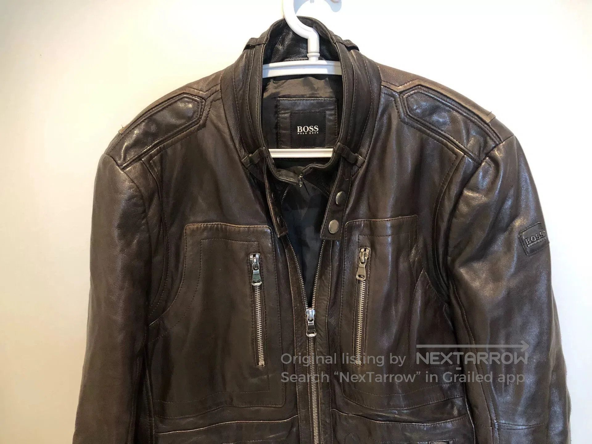 Hugo Boss HUGO BOSS Lambskin Leather Jacket. Size US S / EU 44-46 / 1 - 4 Thumbnail