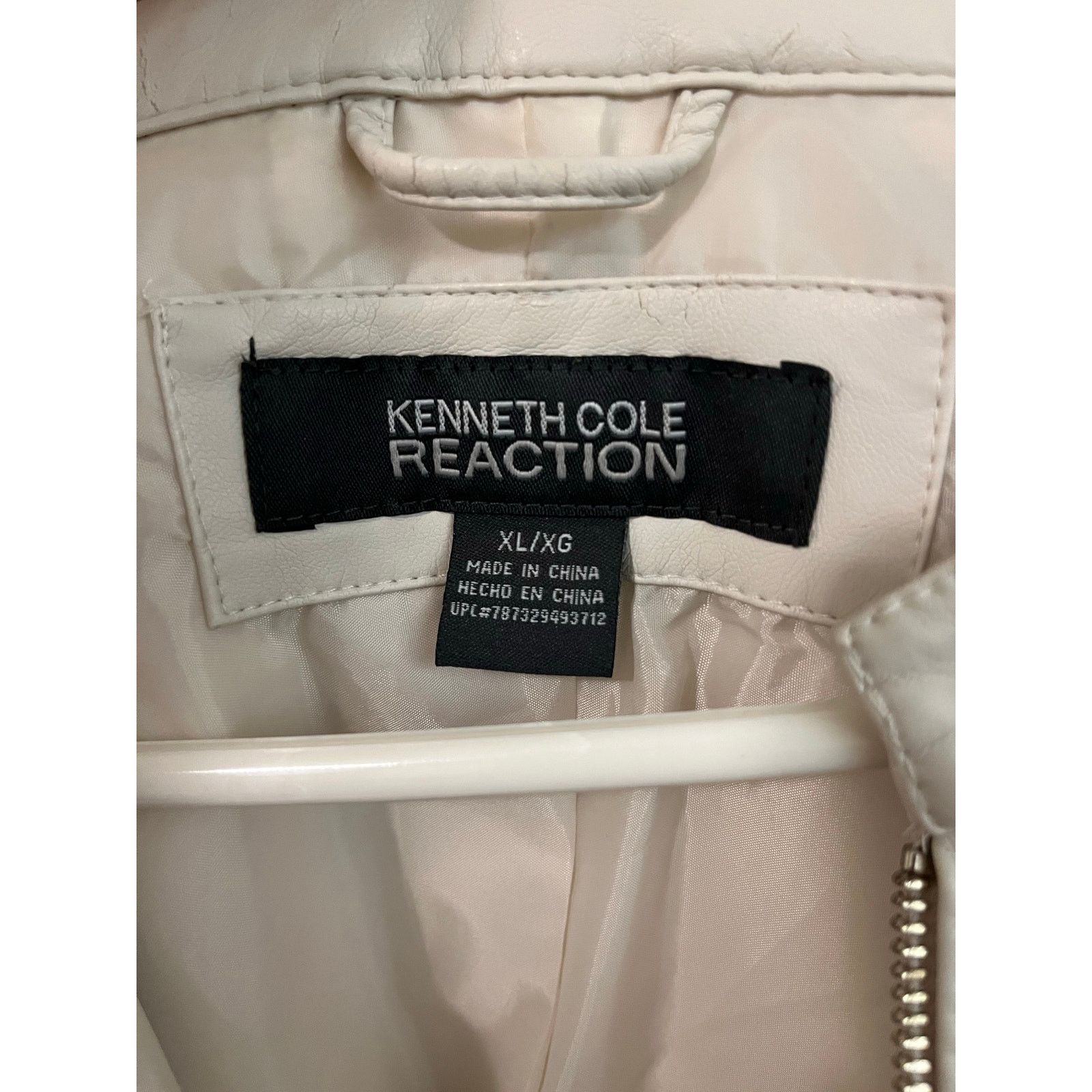Other Kenneth Cole REACTION XL Faux Leather Jacket Size XL / US 12-14 / IT 48-50 - 2 Thumbnail