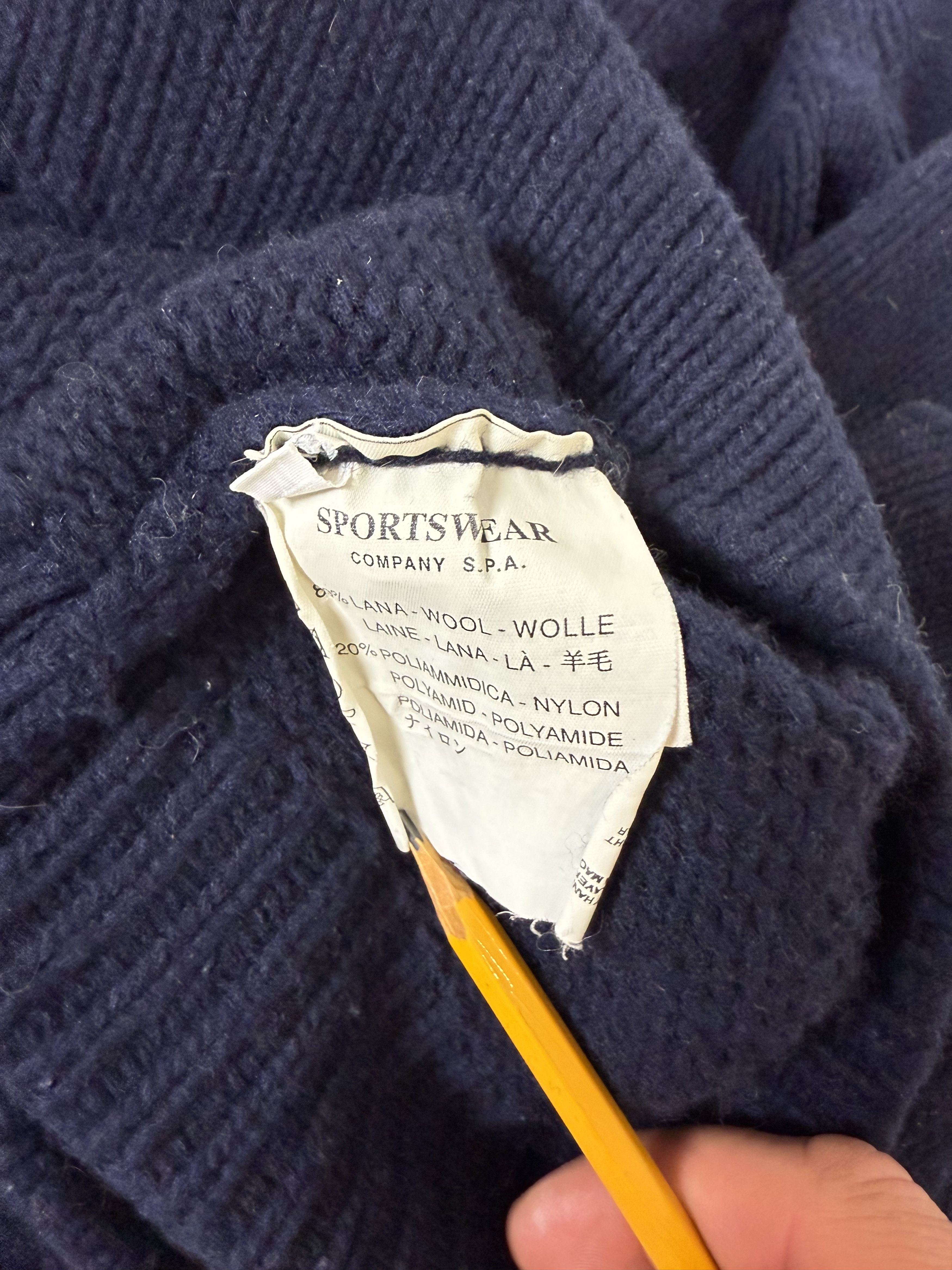 Stone Island Stone Island Archive Wool Fisherman Knit AW 1997 Size US XXL / EU 58 / 5 - 8 Thumbnail