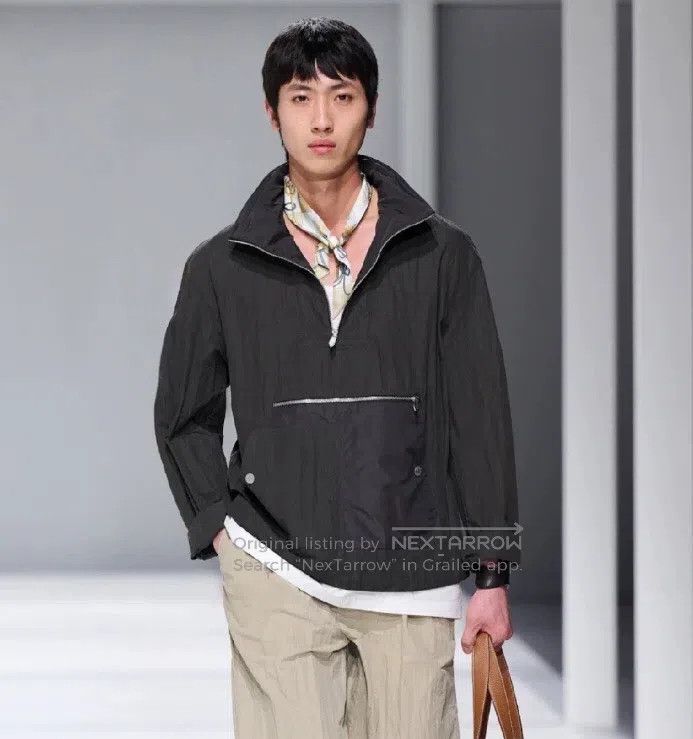 Hermes Hermes Licorice Cotton Hooded Semi-Zip Long Sleeve Jacket Size US M / EU 48-50 / 2 - 8 Thumbnail