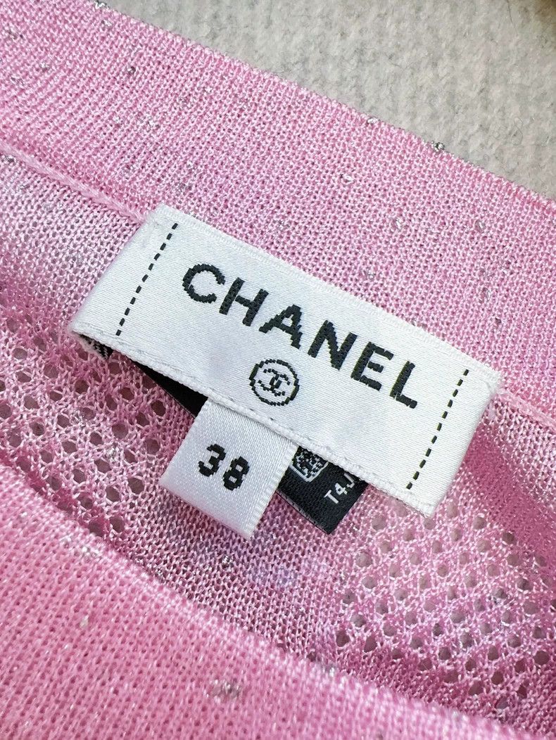 Chanel Chanel 23P spring and summer preview pink full diamond log Size XS / US 0-2 / IT 36-38 - 4 Thumbnail