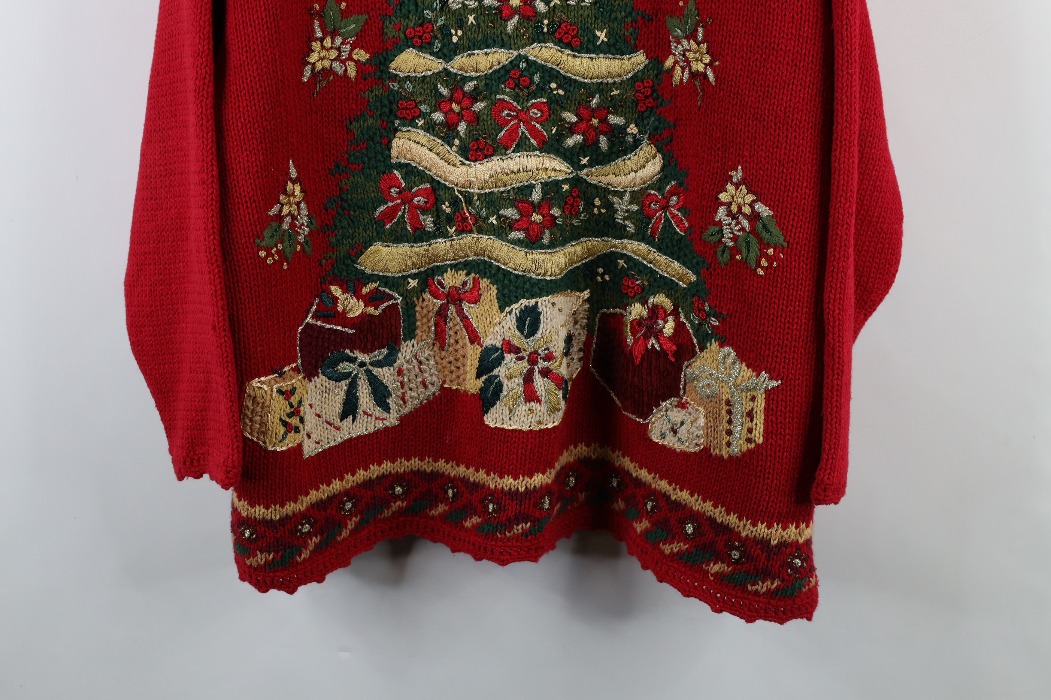 Vintage Vintage 90s Streetwear Heavyweight Christmas Knit Sweater Size XL / US 12-14 / IT 48-50 - 3 Thumbnail