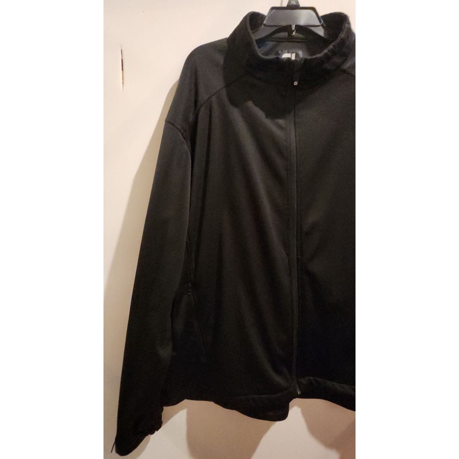Footjoy Footjoy Mens Black Full-Zip Jacket With Zippered Pockets & A Size US XXL / EU 58 / 5 - 2 Thumbnail