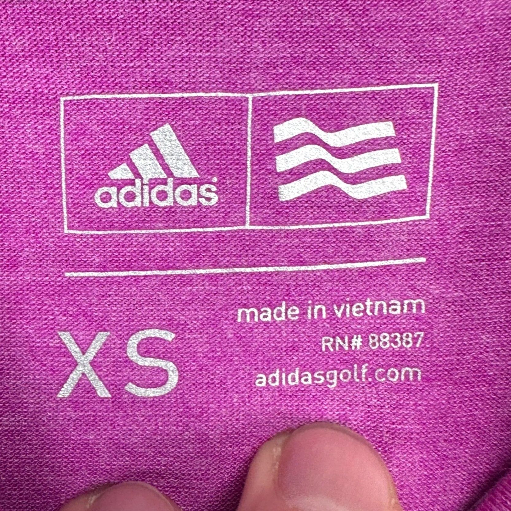 Adidas Adidas Womens Sleeveless Polo Shirt XL Pink Athletic Stretch Logo Size XS / US 0-2 / IT 36-38 - 4 Thumbnail