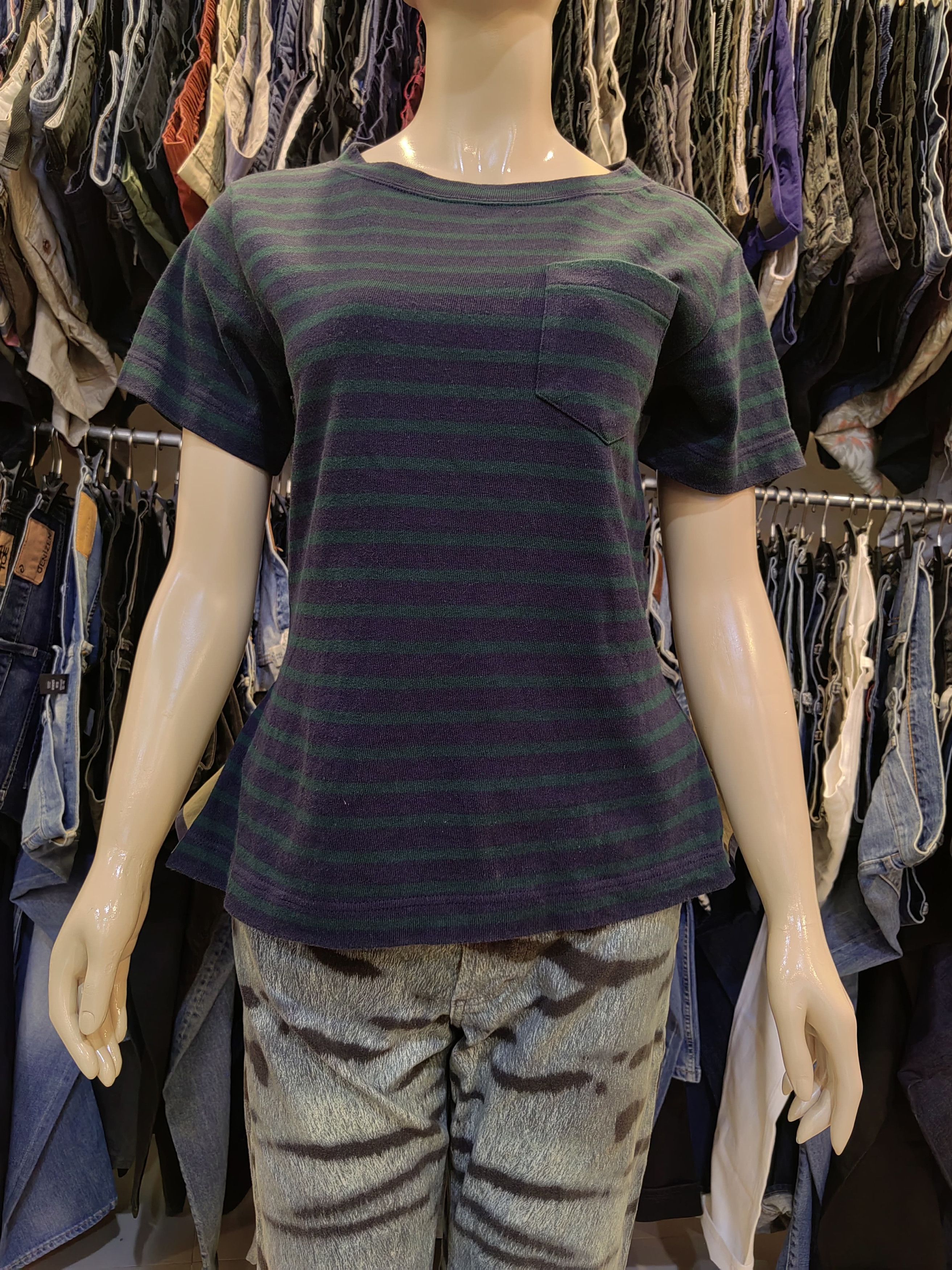 Sacai Sacai tshirt stripe Size S / US 4 / IT 40 - 1 Thumbnail