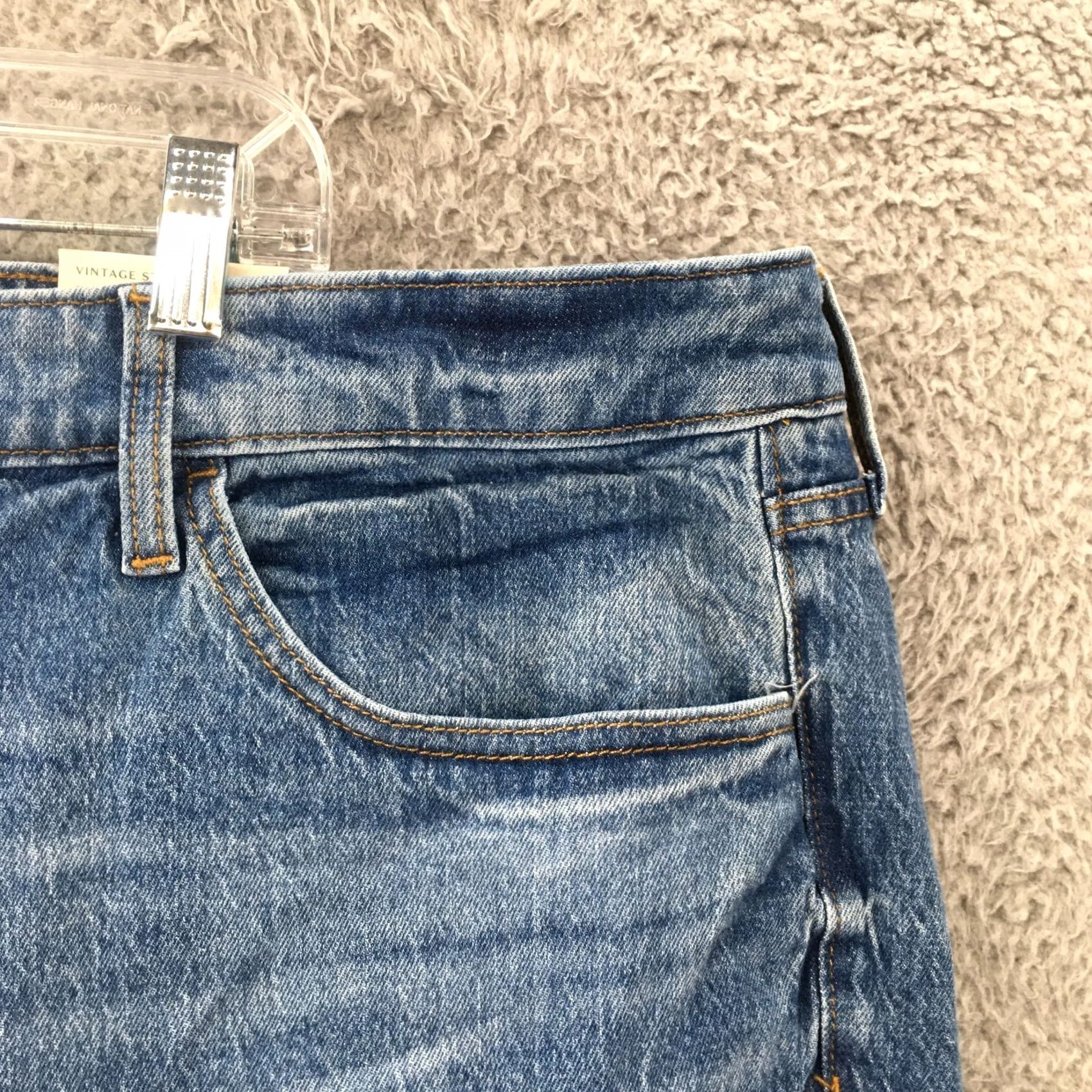 Vintage Universal Thread Jeans Womens 24W Blue Denim Slim Straight Zip NEW Size 42" / US 20 - 3 Thumbnail