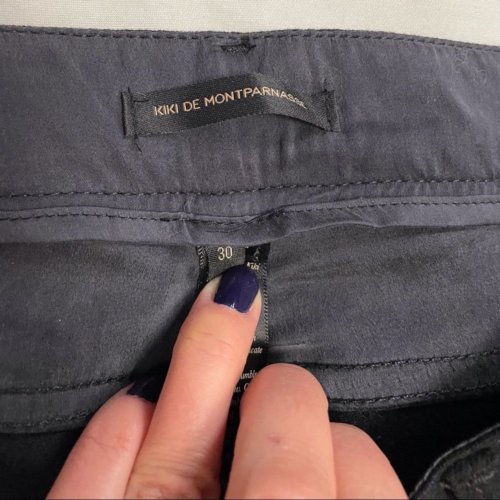 KIKI DE MONTPARNASSE New Kiki de Montparnasse Slim Fit Black Straight Leg Jeans Size 30" / US 8 / IT 44 - 5 Thumbnail
