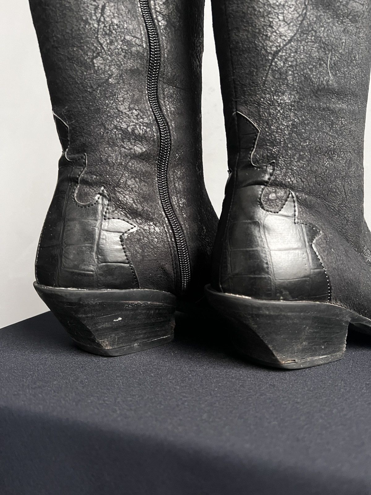Western Rise Cowboy guidi style y2k boots Vintage Wester Grunge style Size US 7 / IT 37 - 6 Thumbnail